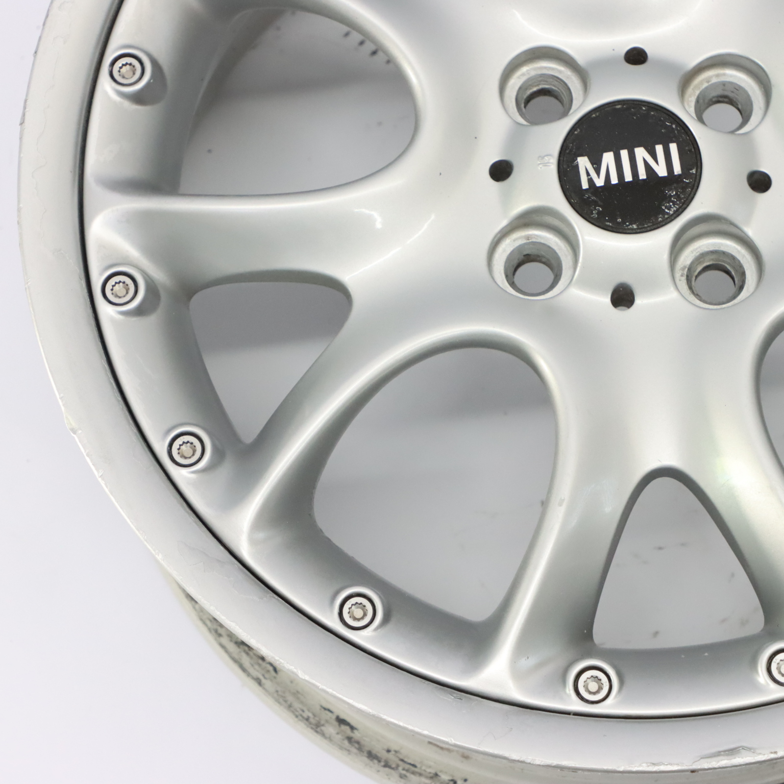 Mini Cooper R50 R53 R56 Argent Jantes Alu 7J Et : 48 17 " Web Spoke Composite 98