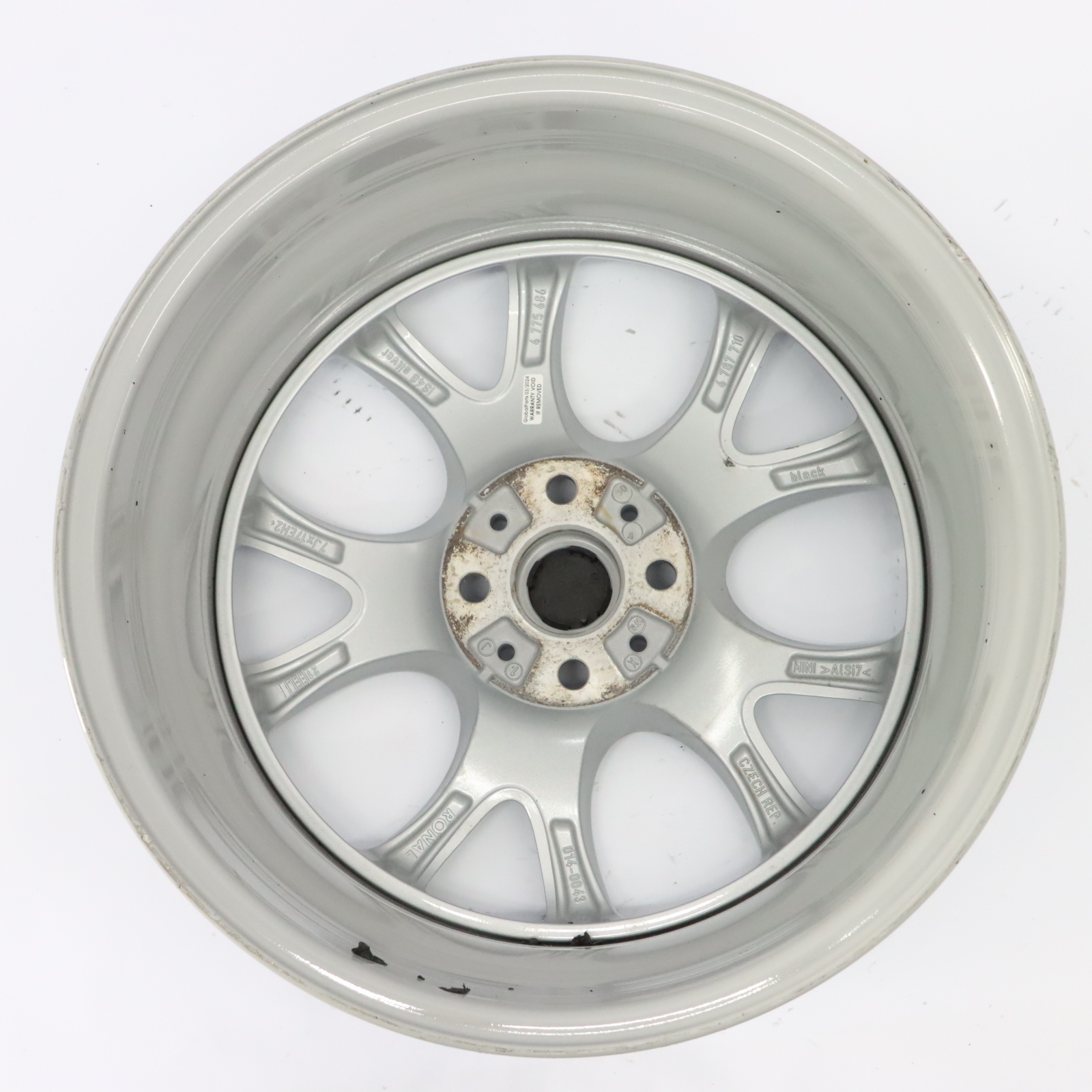 Mini Cooper R50 R53 R56 Argent Jante 7J 17" ET:48 Web Spoke Composite 98