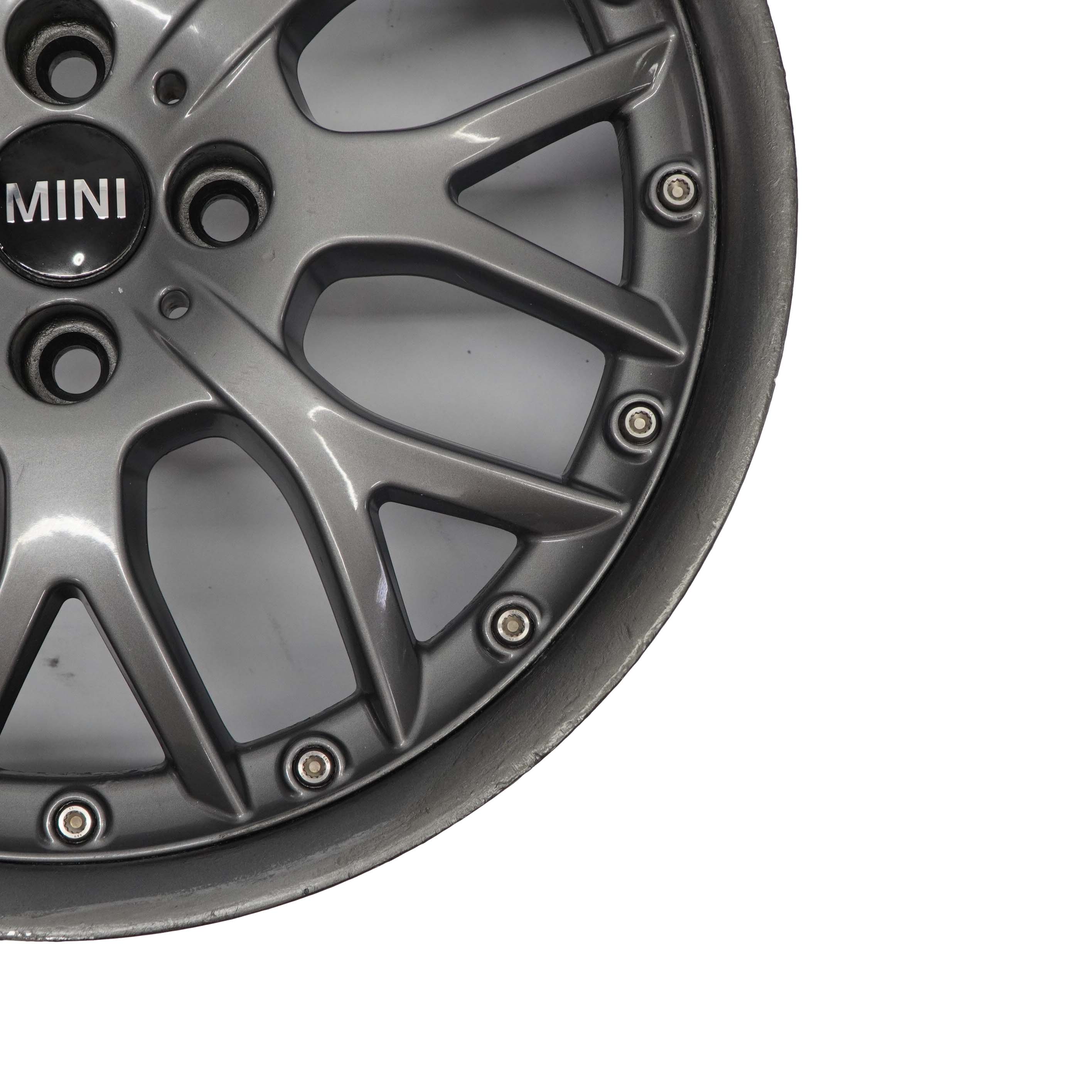 Mini Cooper One R50 R52 R53 R55 R56 Anthracite Jante 7J 17" ET:48 Cross Spoke