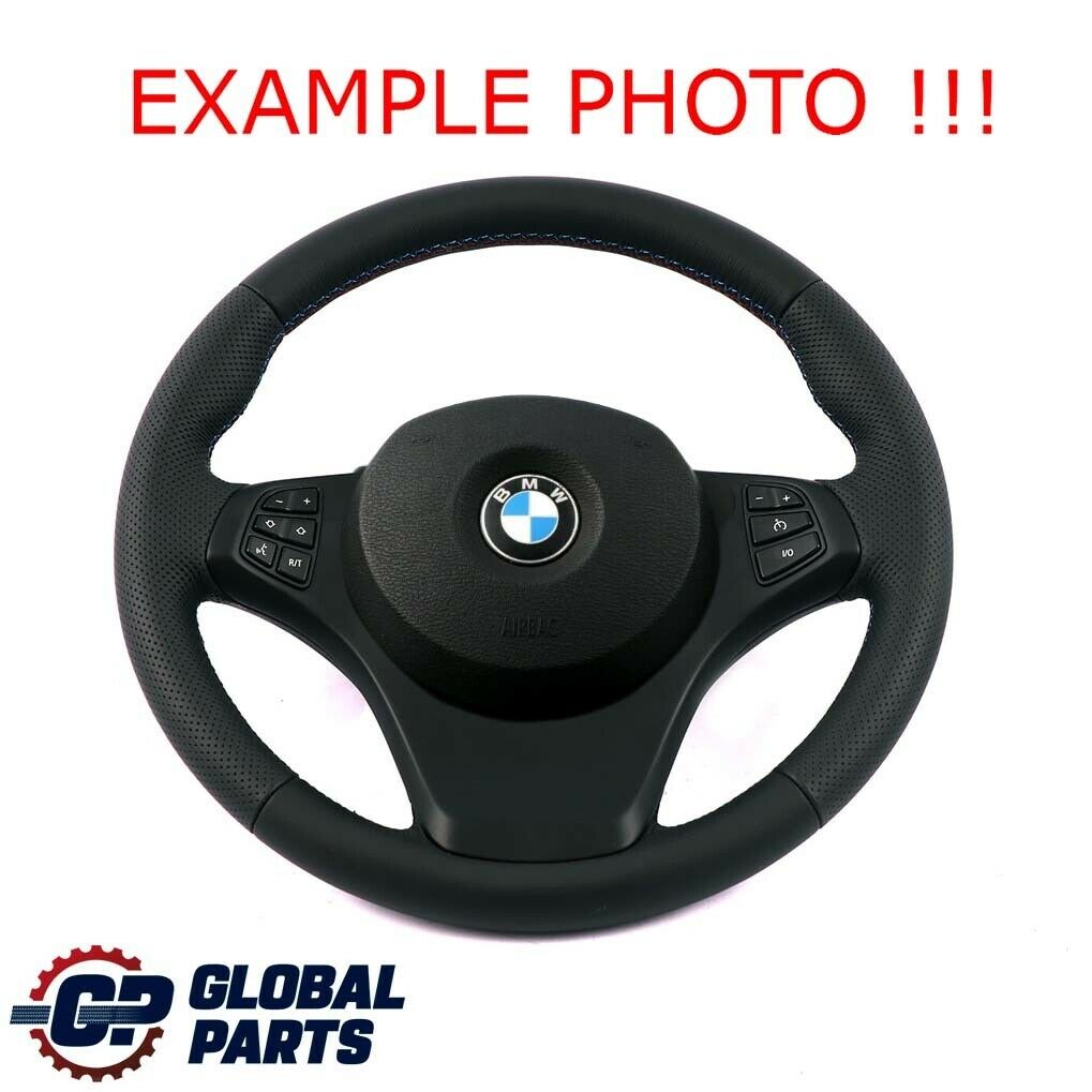 BMW X3 X5 Series E53 E83 NEW Black Leather Sport Steering Wheel M-tricoloured