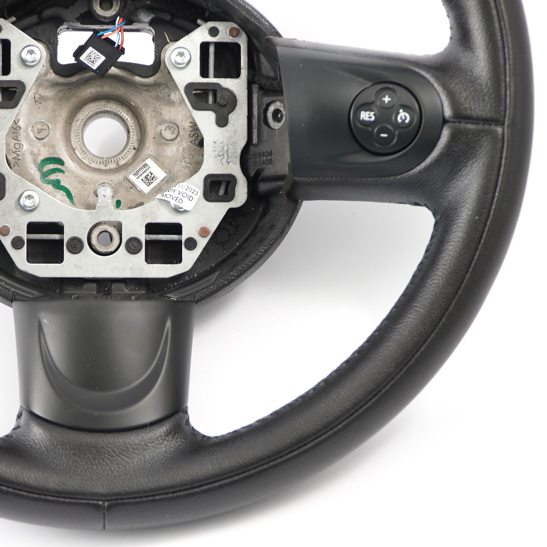  Mini Cooper R56 LCI R60 Black Leather Sports Multifunction Steering Wheel