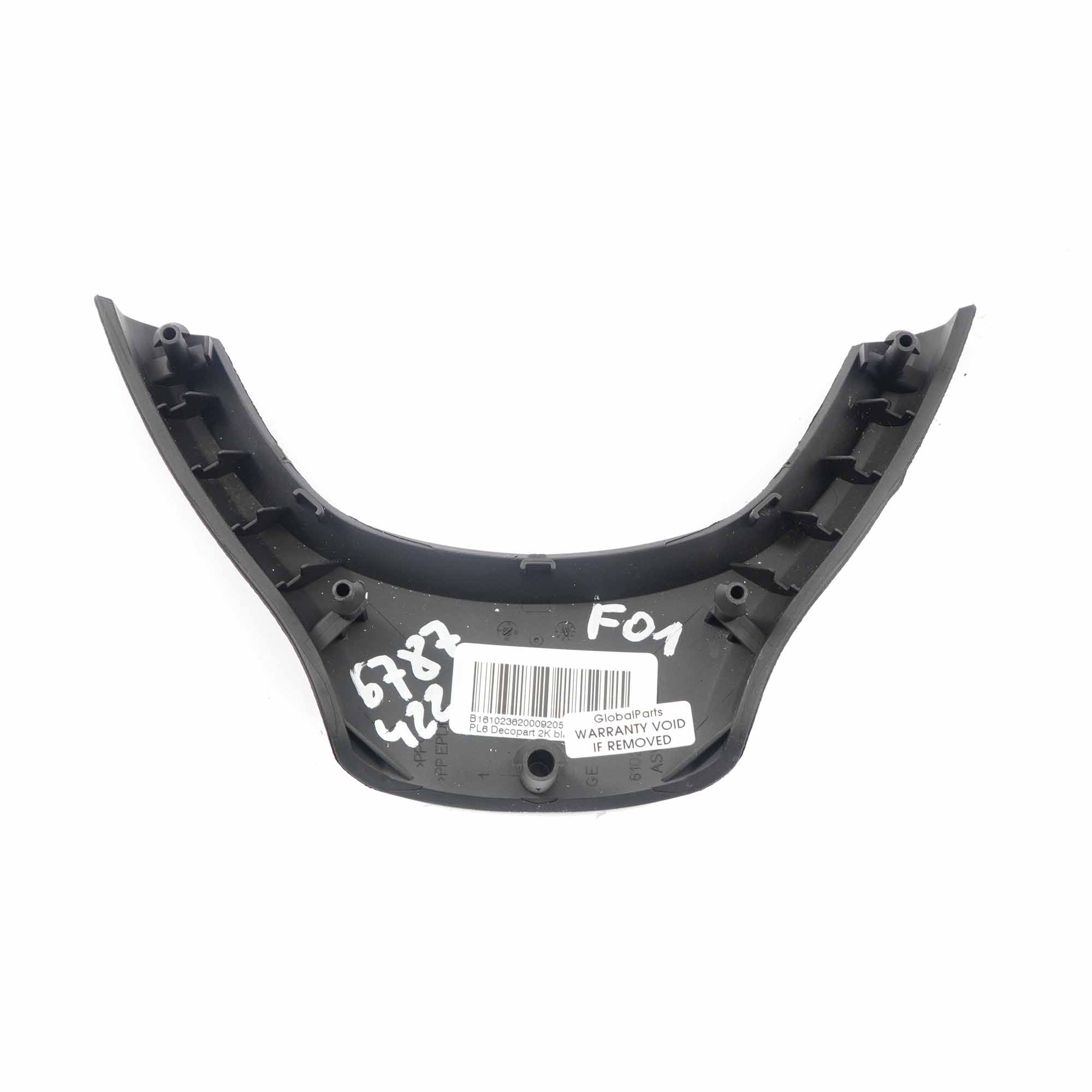 BMW F01 F07 F10 F11 LCI Steering Wheel Cover Trim Panel Black 6787422