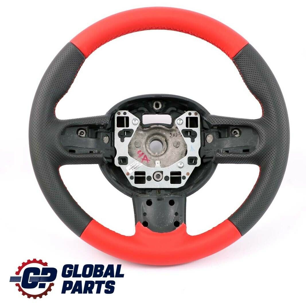 Mini Cooper One R55 R56 R57 R60 NEW Red Leather Sport Steering Wheel 3 Spoke