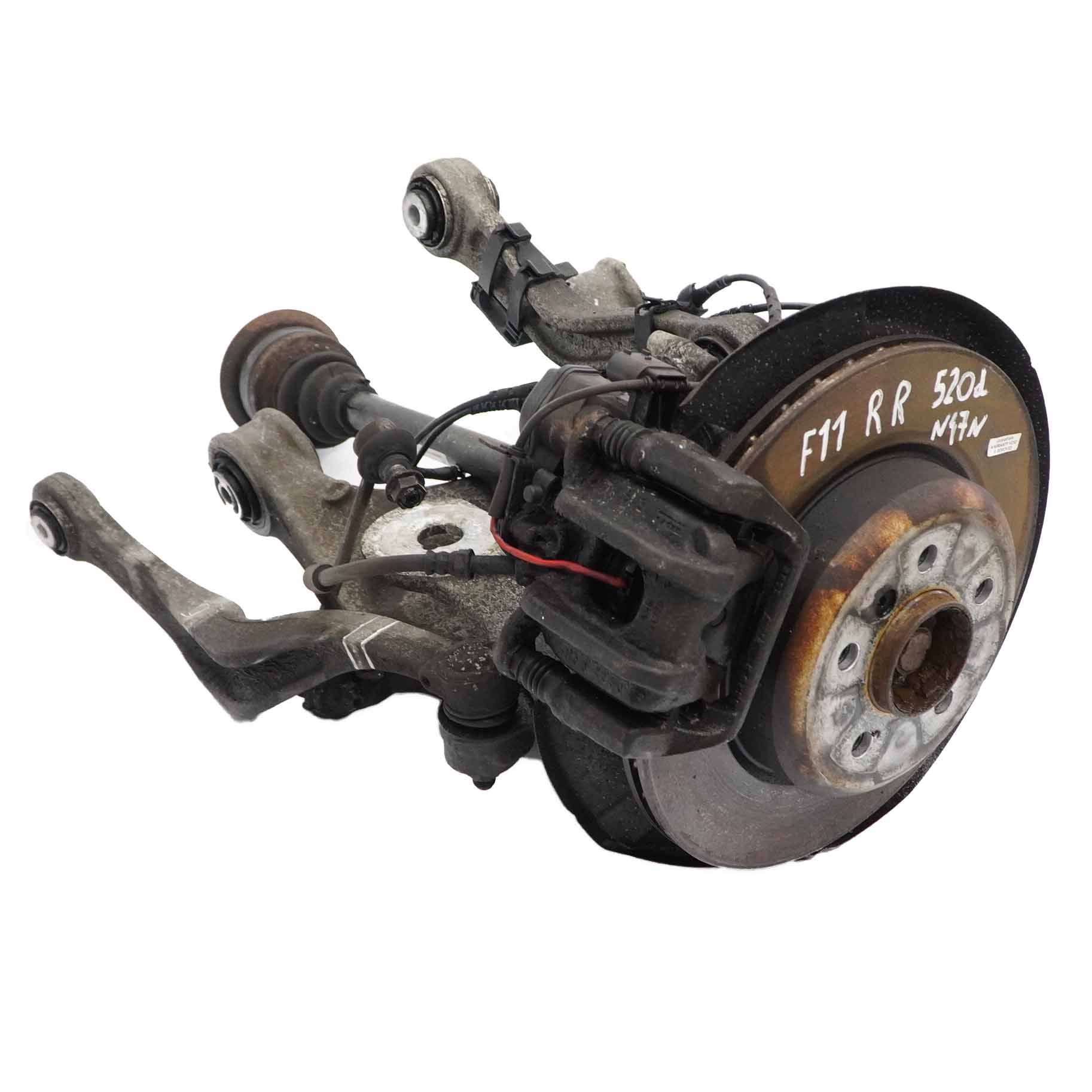 BMW F11 520 N47N Moyeu de Suspension Arriere Droite Jambe Disque