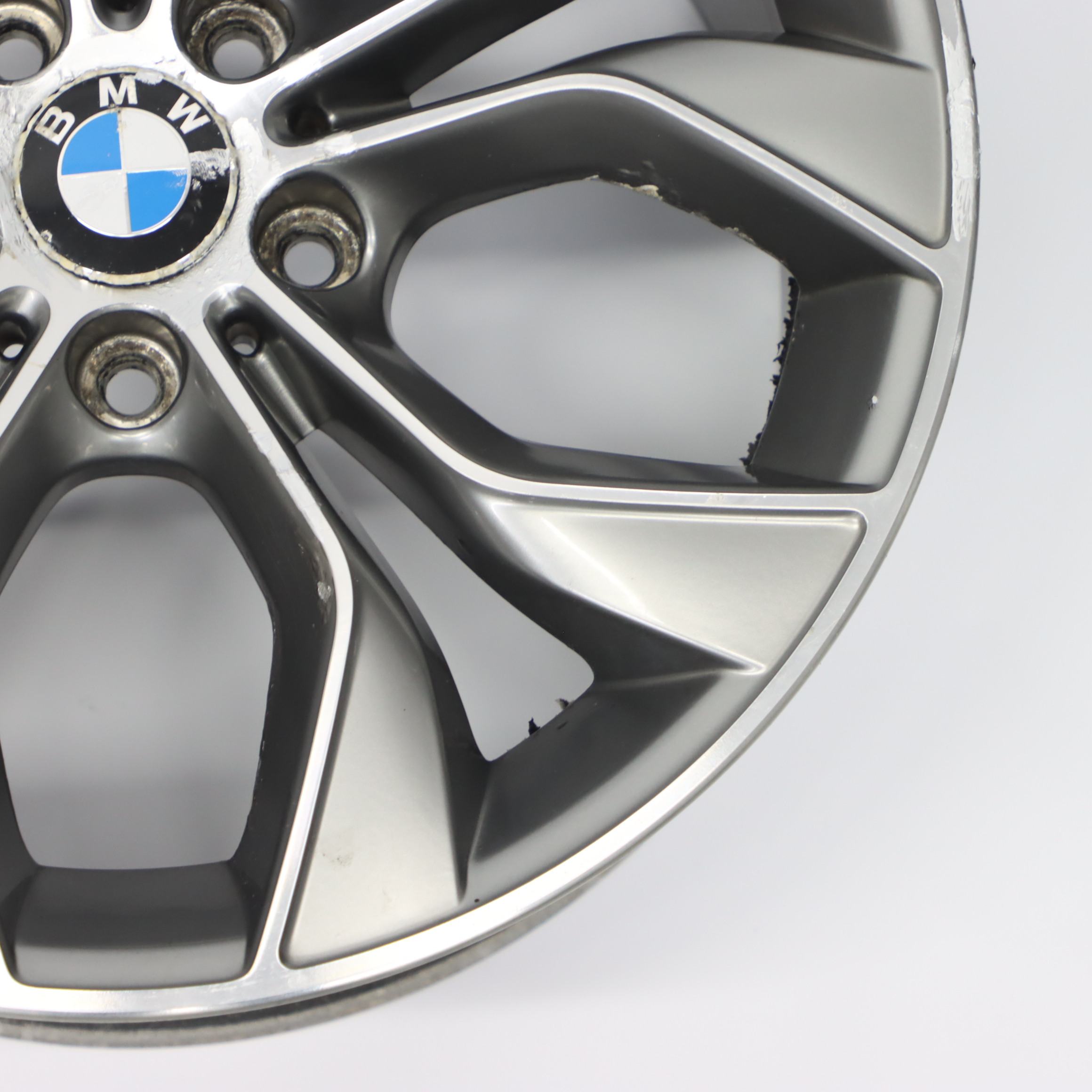 BMW X3 F25 Jante arrière alliage Reflex Argent 19" Y Spoke 9,5J ET:48 6862891