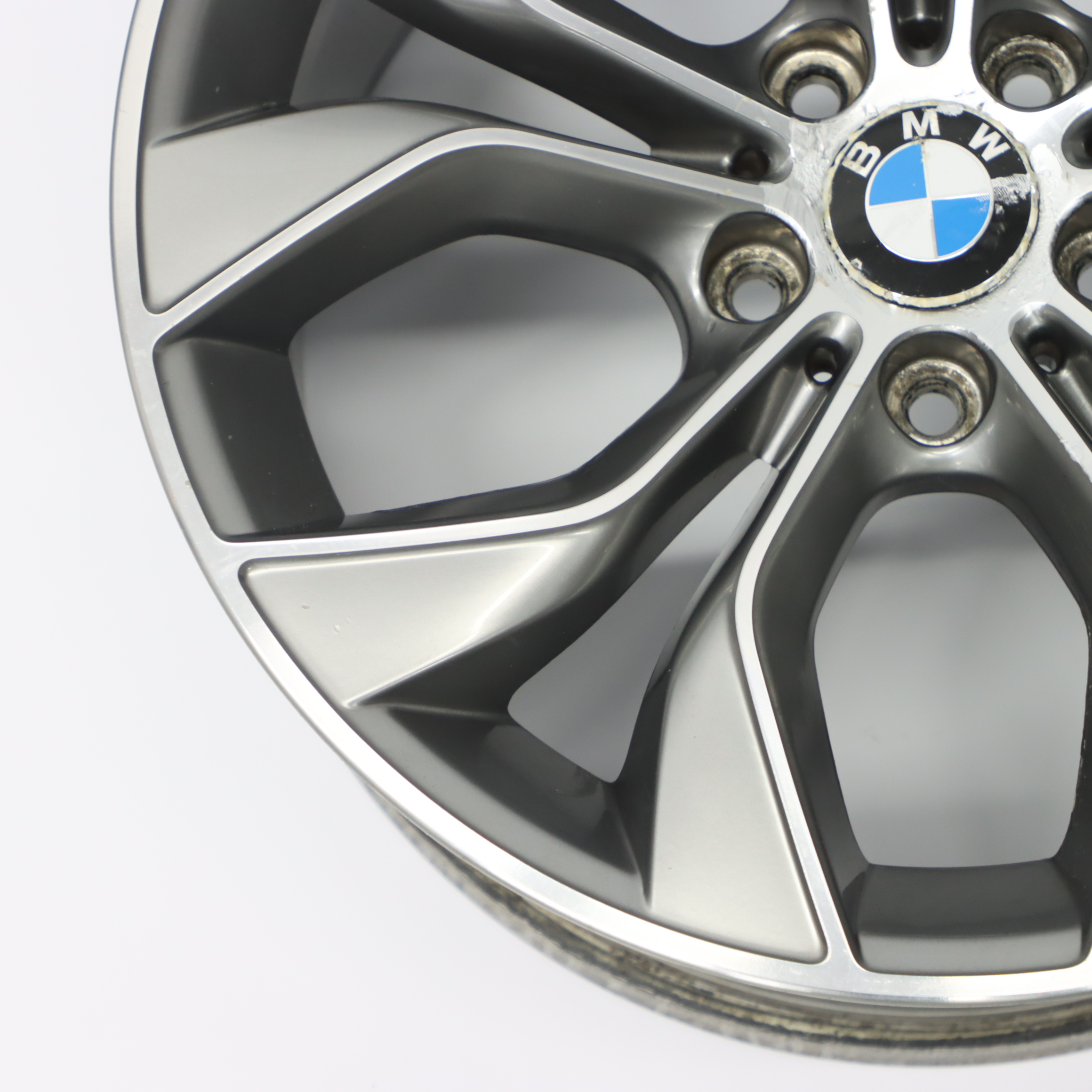 BMW X3 F25 Jante arrière alliage Reflex Argent 19" Y Spoke 9,5J ET:48 6862891