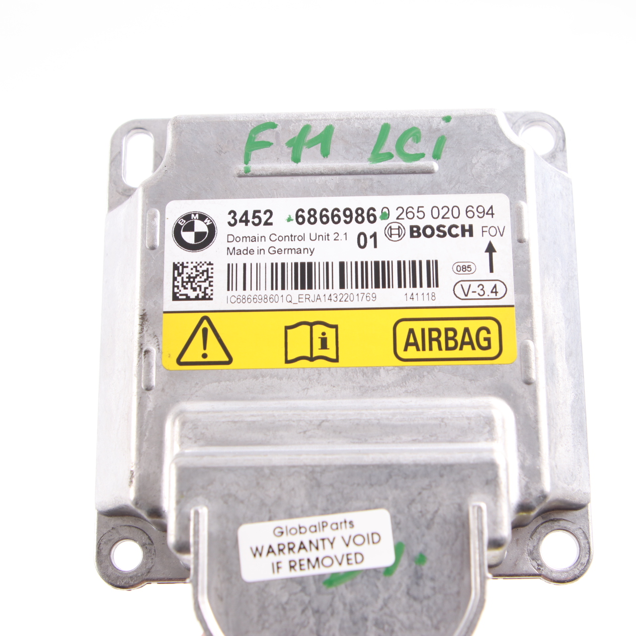 BMW F01 F02 LCI F06 F10 F11 F13 ECU ICM Control Unit Module Airbag 6866986