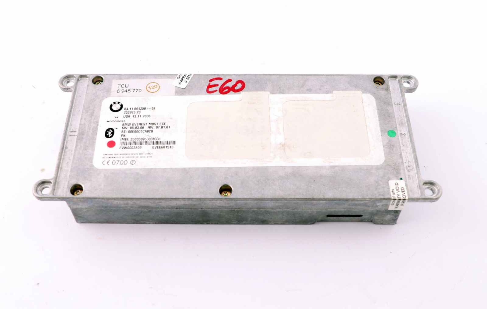 BMW E60 E61 E90 Module d'unité de commande télématique Bluetooth 6942591