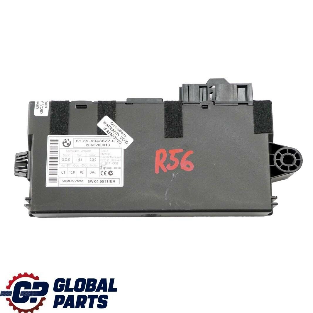 BMW Mini Cooper R55 R56 R60 CAS 3 ECU Control Unit Key Reading Module 6943822