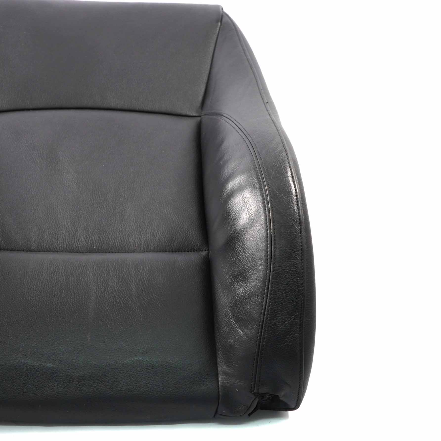 Seat Backrest BMW E90 E91 Front Left N/S Heated Sport Seat Cover Leather Black