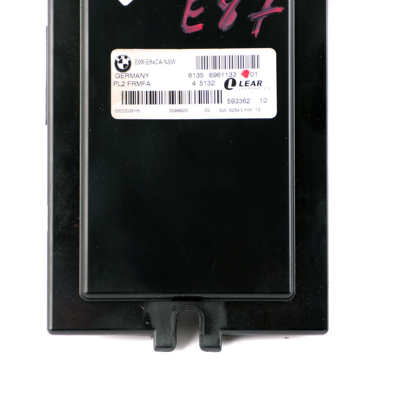 BMW E87 Light Control Module ECU LCM Footwell Unit PL2 FRMFA 6961133