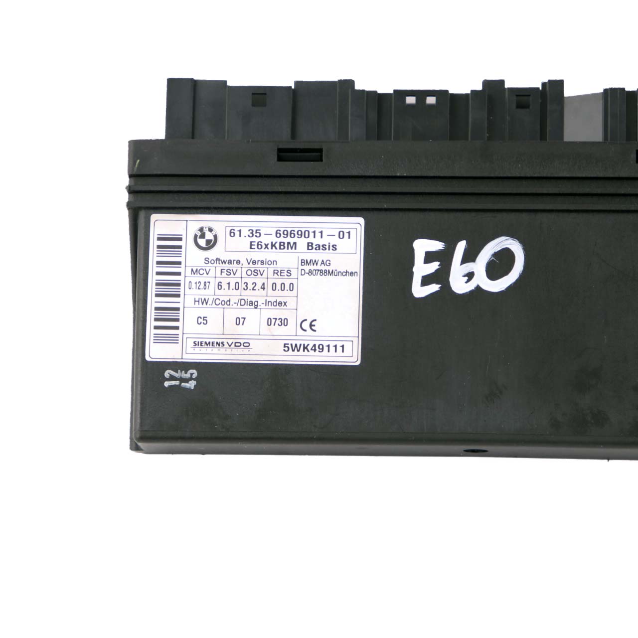 BMW 5 6 Series E60 E63 E64 Body Control Module ECU Control Unit 6969011