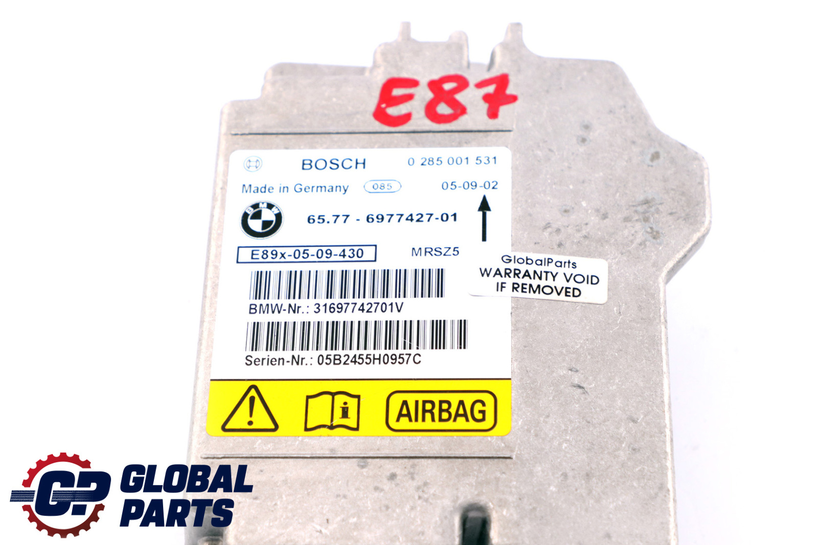 BMW 1 3 X1 Series E81 E87 E90 E91 Control Unit Airbag ECU NO CRASH DATA 6977427