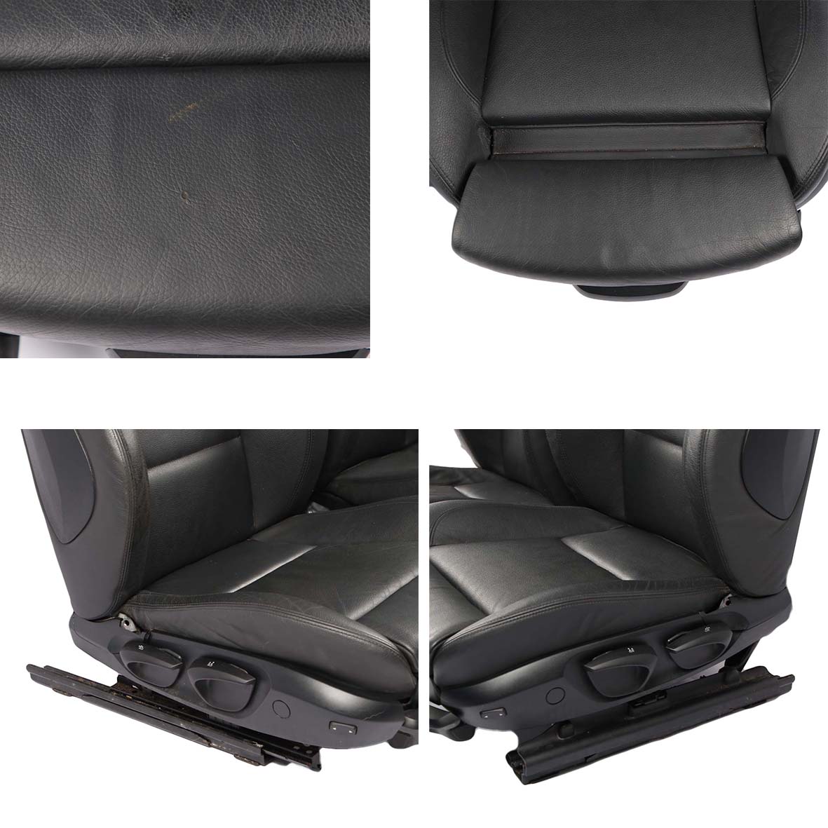 Seat BMW 3 Series E90 E91 M Sport Black Leather Front Left Right N/O/S Seats