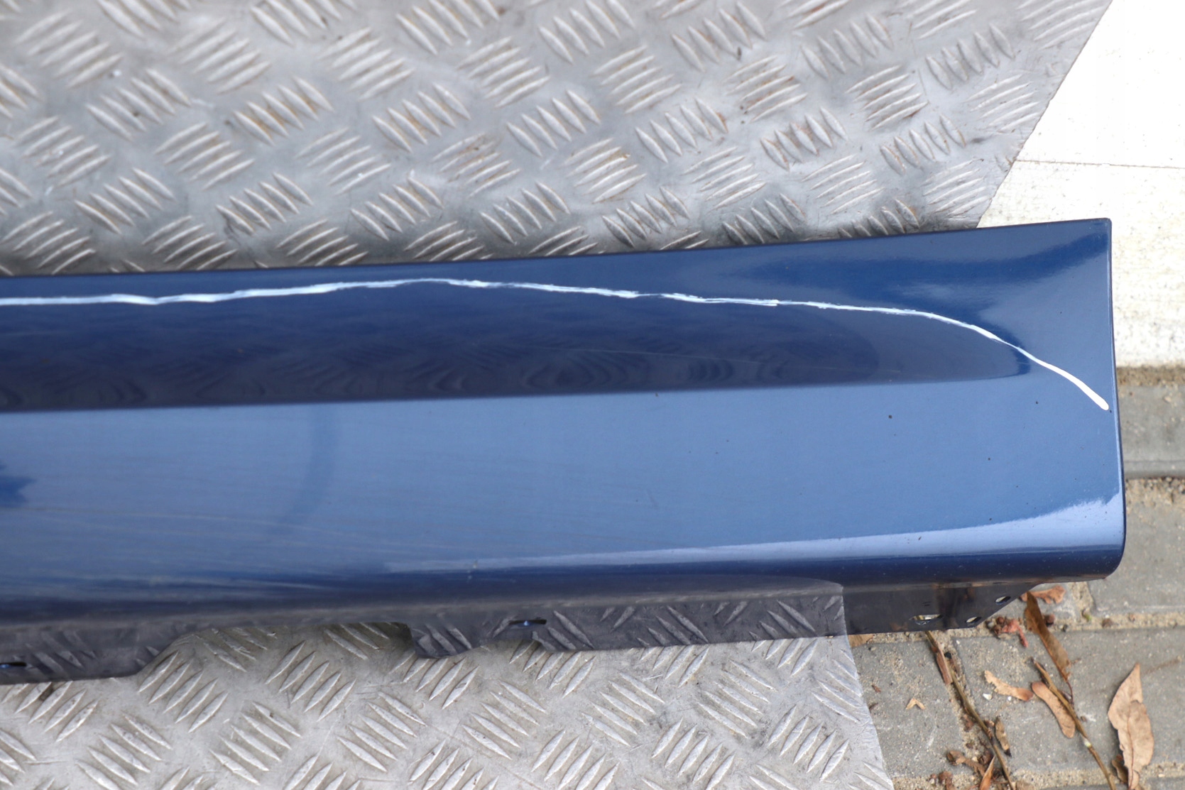 BMW 3 E90 E91 M Sport Bas de Porte Couverture Seuil a Gauche Du Mans Bleu -