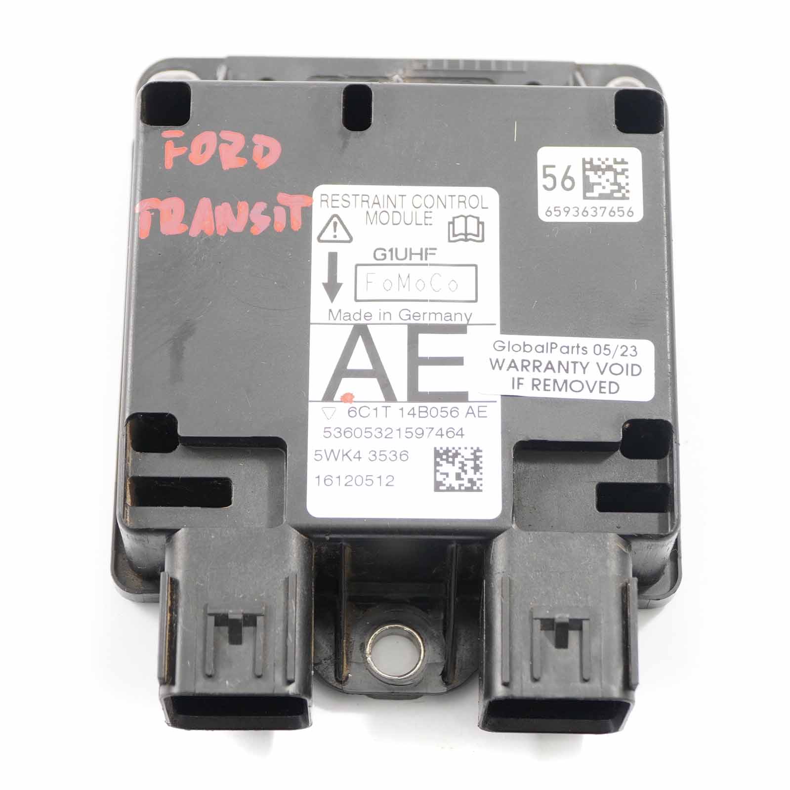 Ford Transit Airbag Module Airbag Control Unit ECU 6C1T14B056