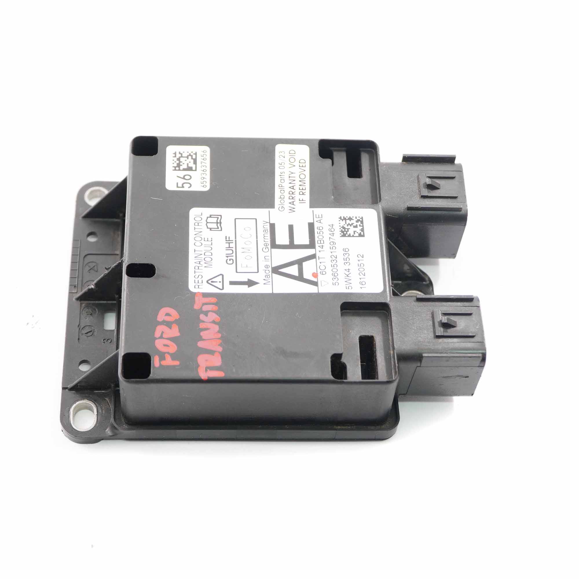 Ford Transit Airbag Module Airbag Control Unit ECU 6C1T14B056