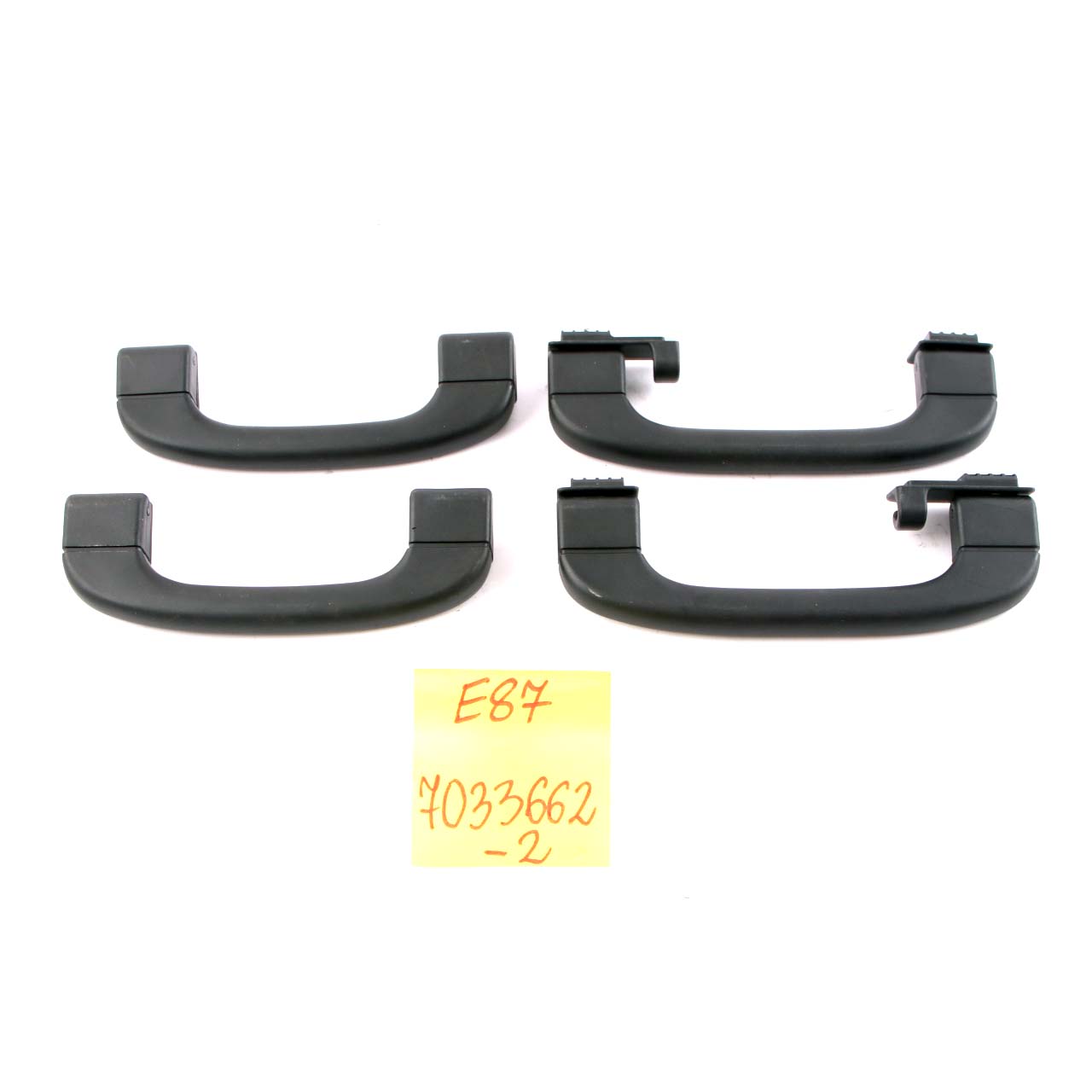 Grab Handle Roof BMW E60 E81 E87 E90 Front Rear Left Right Set Black 7033662