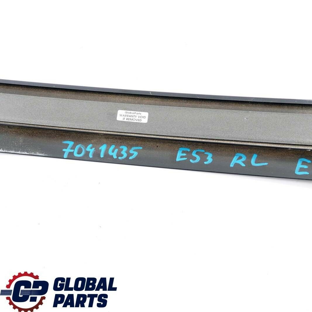 BMW X5 Series E53 Cover Strip Column C Rear Left N/S Schwarz Black 7041435