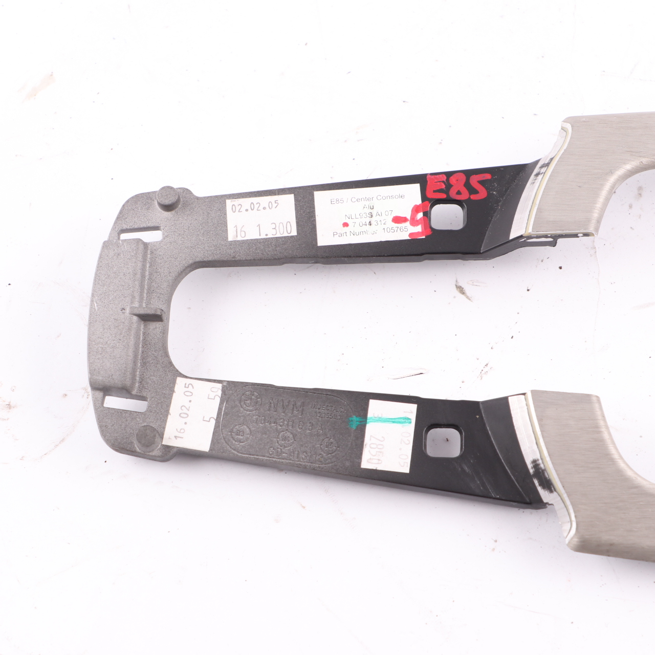 BMW Z4 Series E85 Decor Trim Strip Cover Centre Console Aluminium 7044312