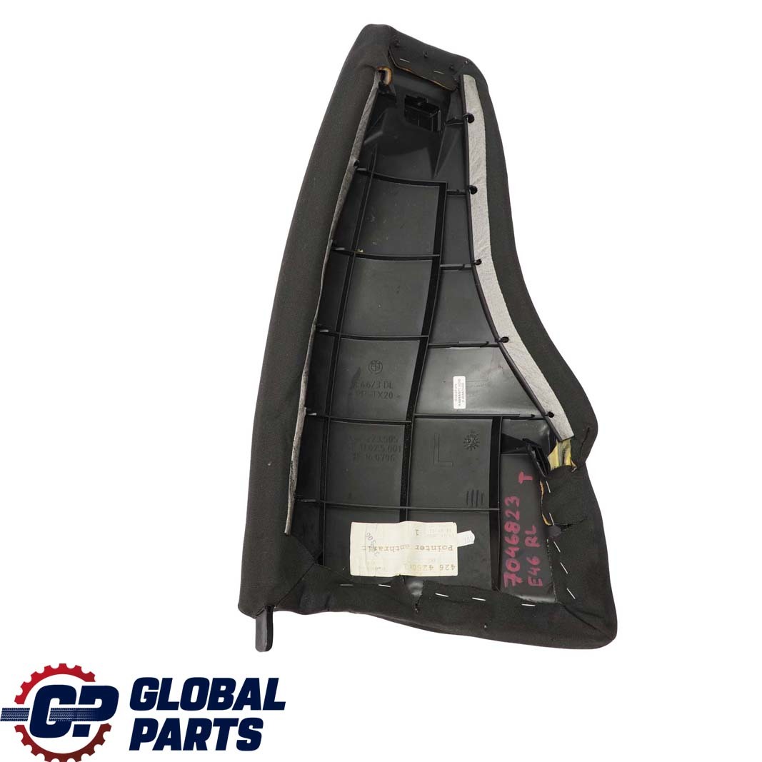 BMW 3 E46 Touring Rear Seat Left N/S Lateral Finisher Panel Cloth Anthracite