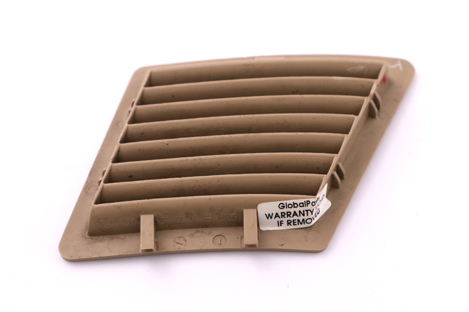 BMW Z4 E85 E86 Left Grille Rear Ventilation Vent Cover Beige 7036509