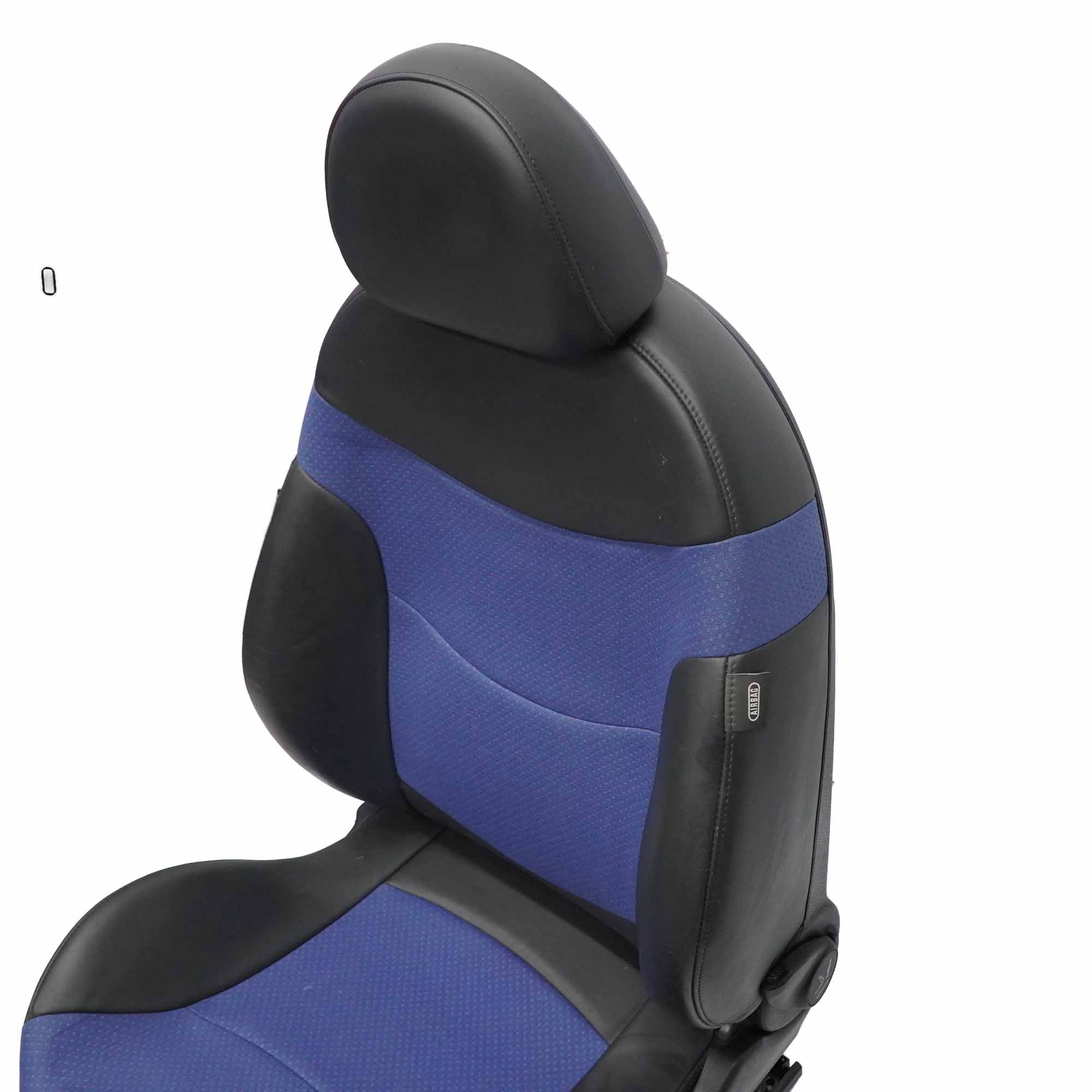 Front Seat Mini R50 R53 Left N/S Sport Cloth / Leather Satellite Lapis Blue