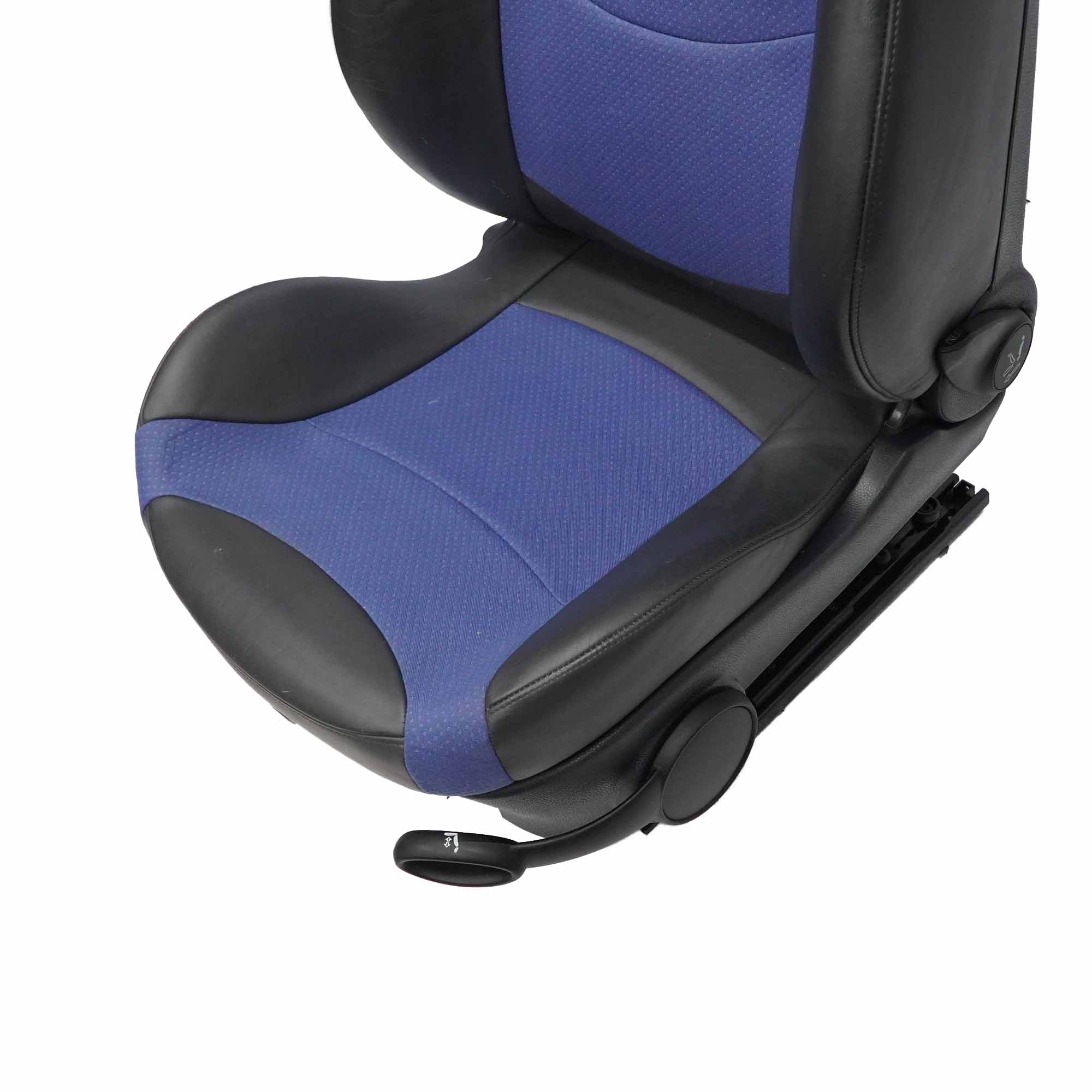 Front Seat Mini R50 R53 Left N/S Sport Cloth / Leather Satellite Lapis Blue