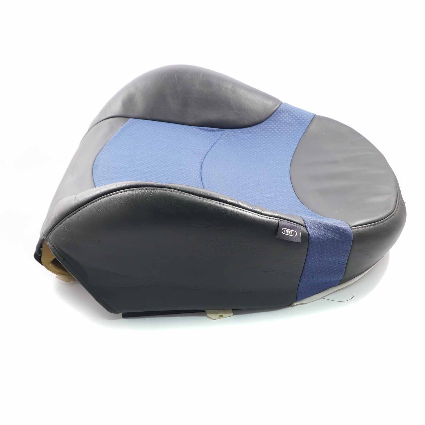 Mini R50 R53 Front Left Sport Seat N/S Backrest Cover Cloth Leather Lapis Blue