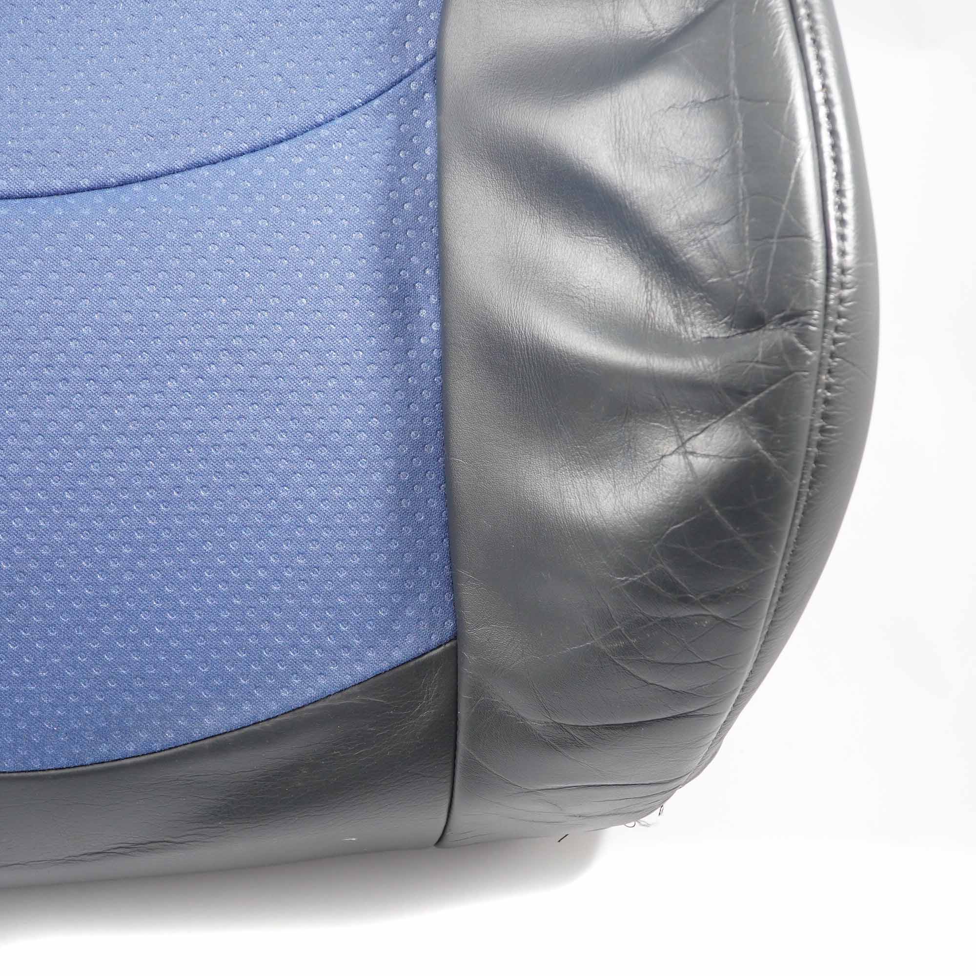 Mini R50 R53 Front Left Sport Seat N/S Backrest Cover Cloth Leather Lapis Blue