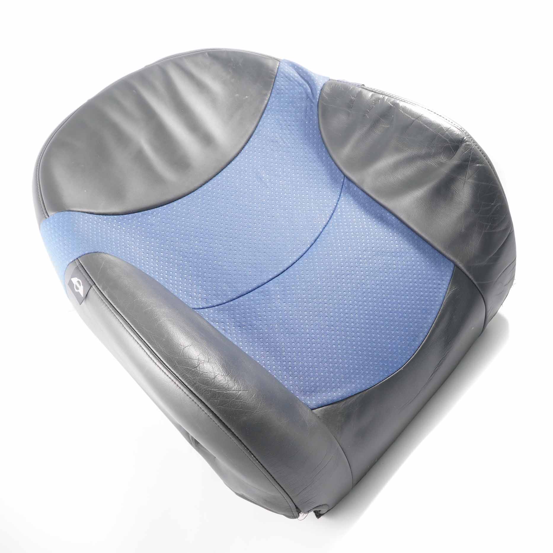 Mini R50 R53 Front Left Sport Seat N/S Backrest Cover Cloth Leather Lapis Blue