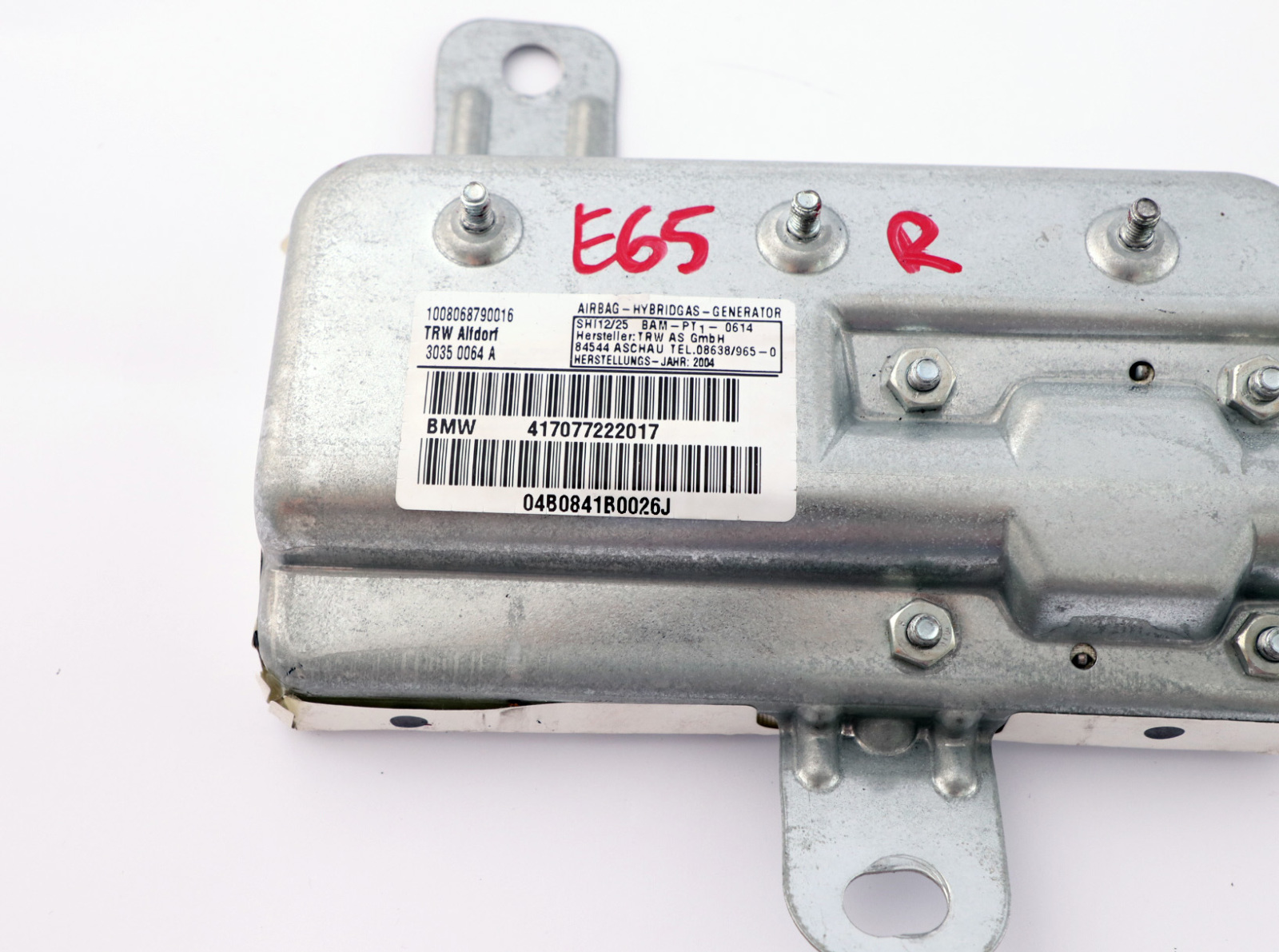 BMW 7 Series E65 E66 Rear Right O/S Door Airbag Module 7077222