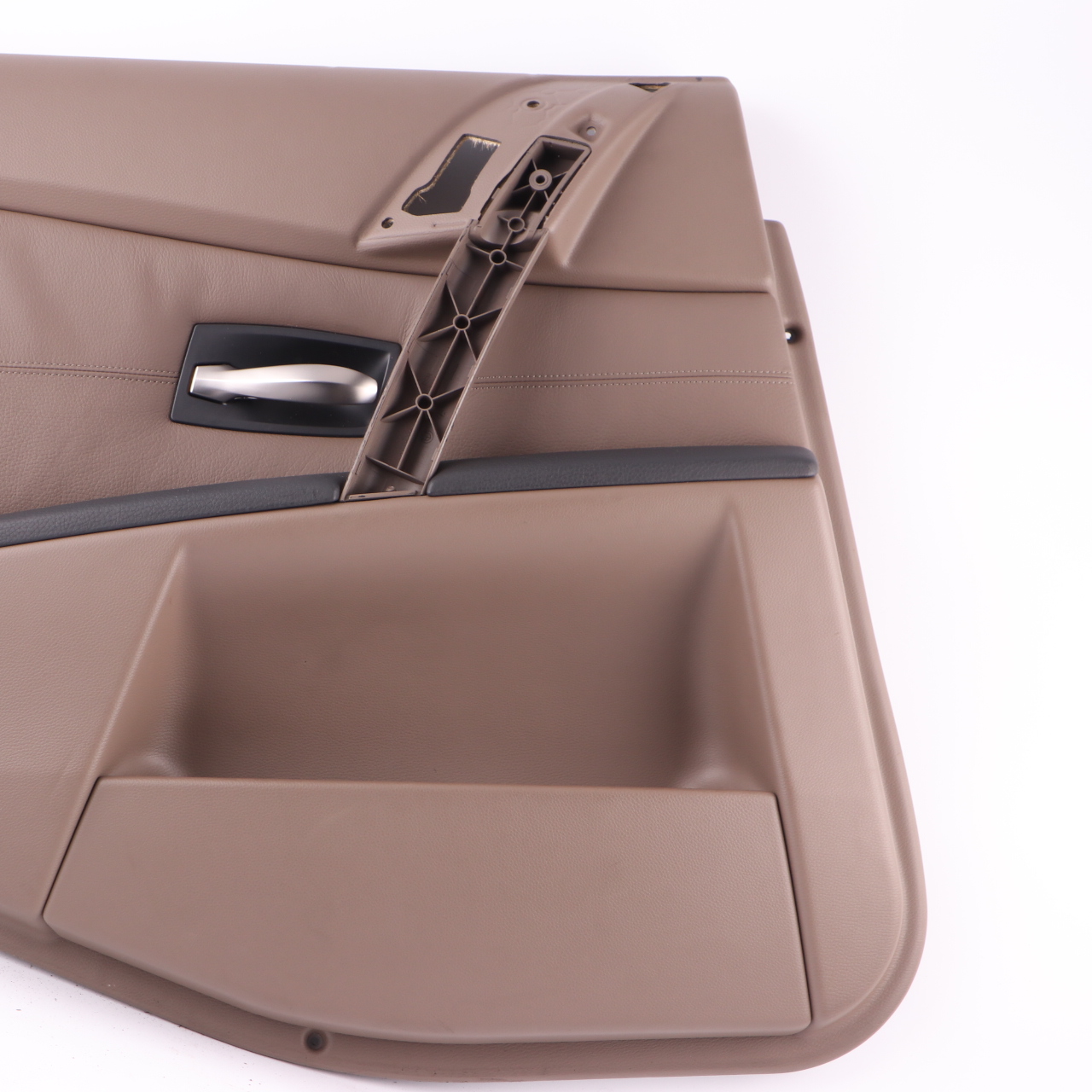 BMW E60 Carte de Porte Arrière Gauche Panneau Intérieur de Porte Cuir Marron