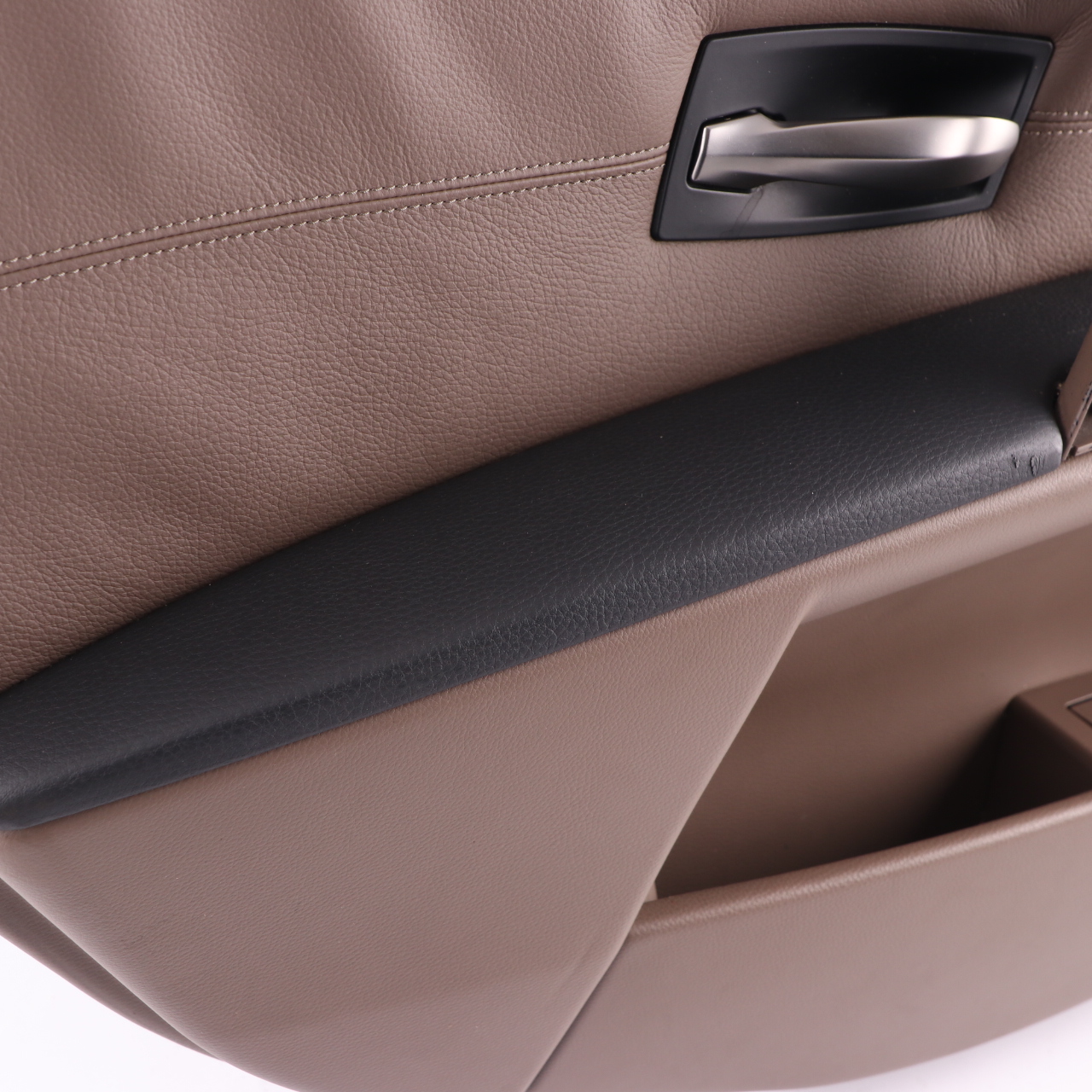 BMW E60 Carte de Porte Arrière Gauche Panneau Intérieur de Porte Cuir Marron