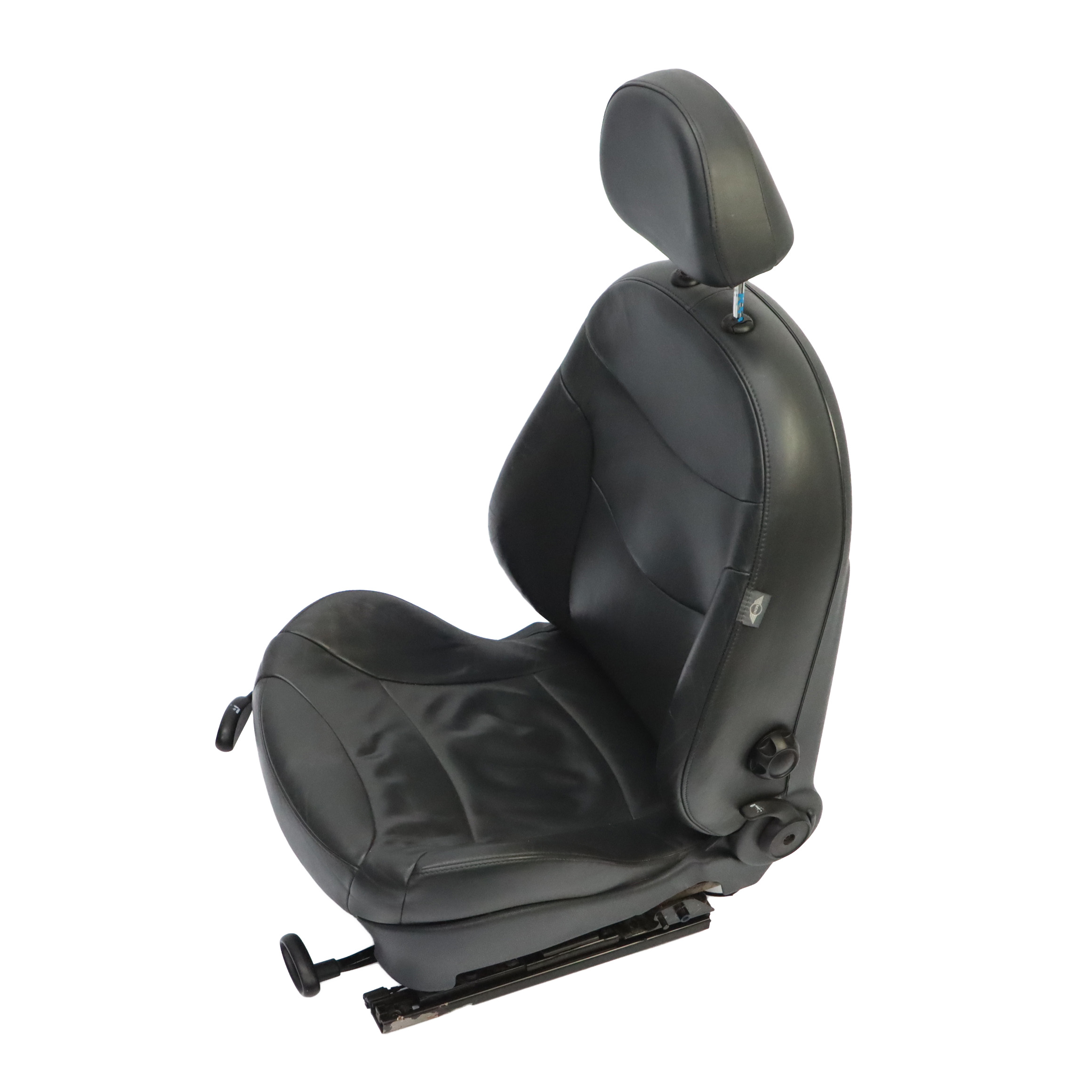 Mini Cooper R50 R53 Sport Front Right O/S Seat Leather Gravity Panther Black