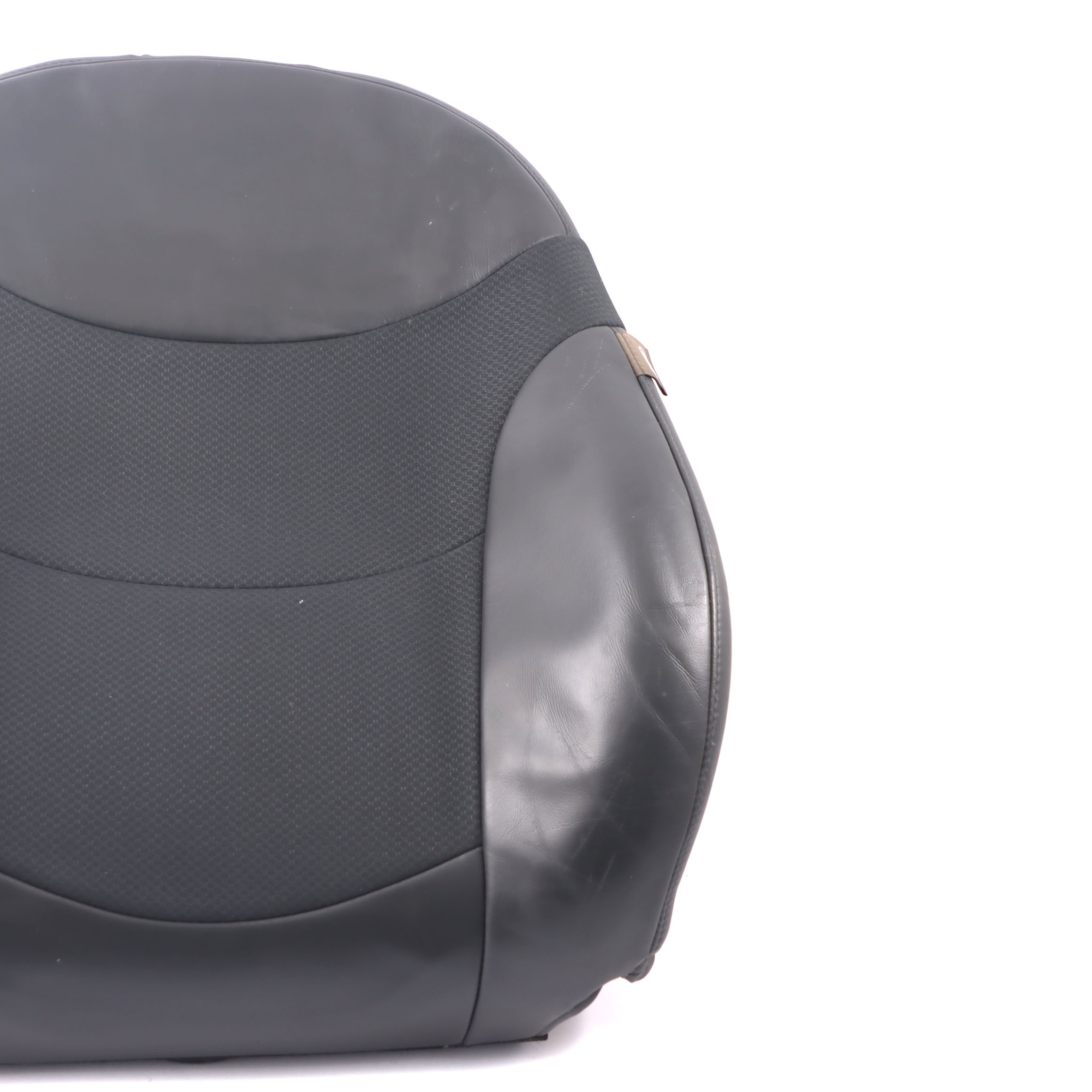 Mini R50 Front Left Sport Seat N/S Half Leather Molette Backrest Cover Black