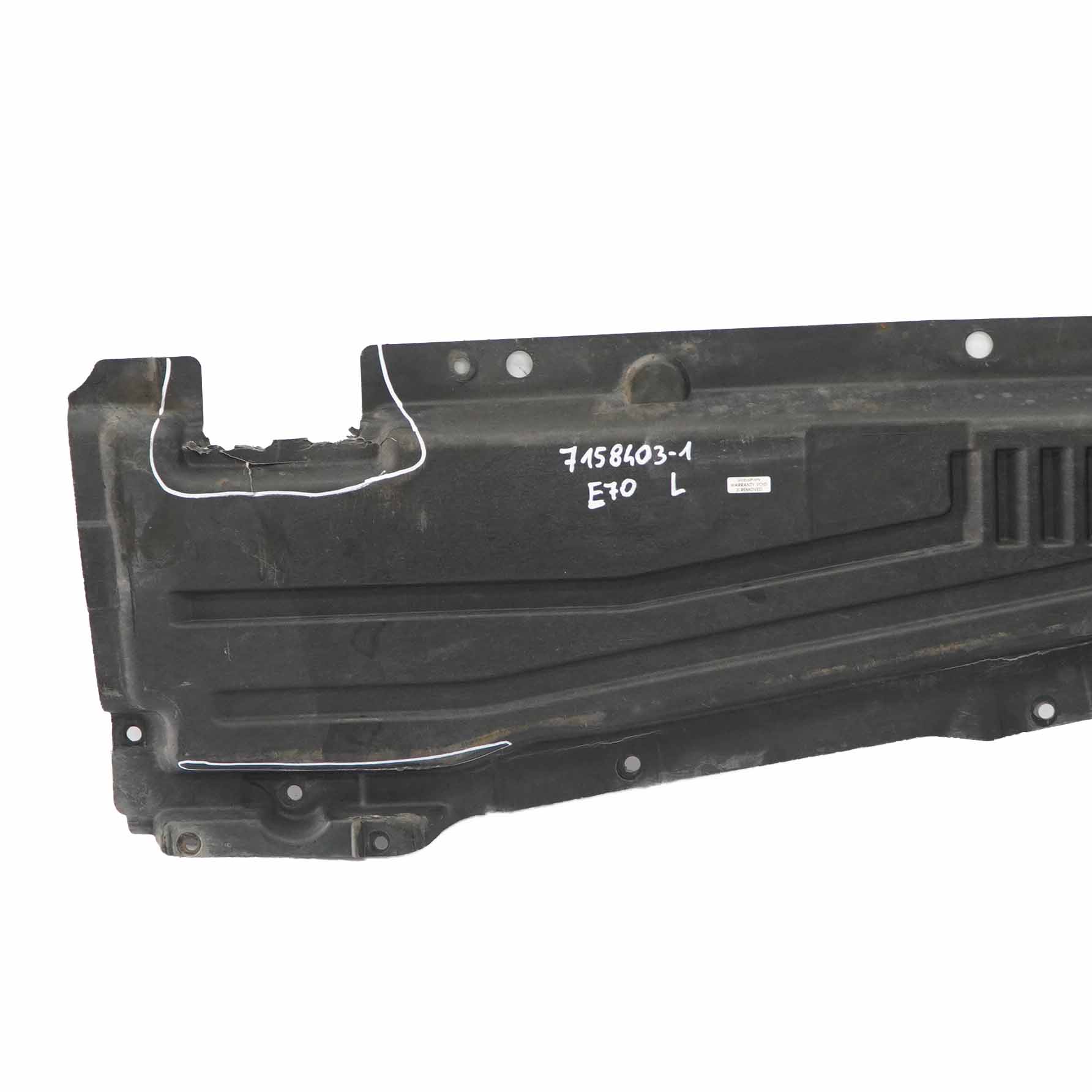 BMW X5 E70 Couverture de support de bas de caisse gauche 7158403