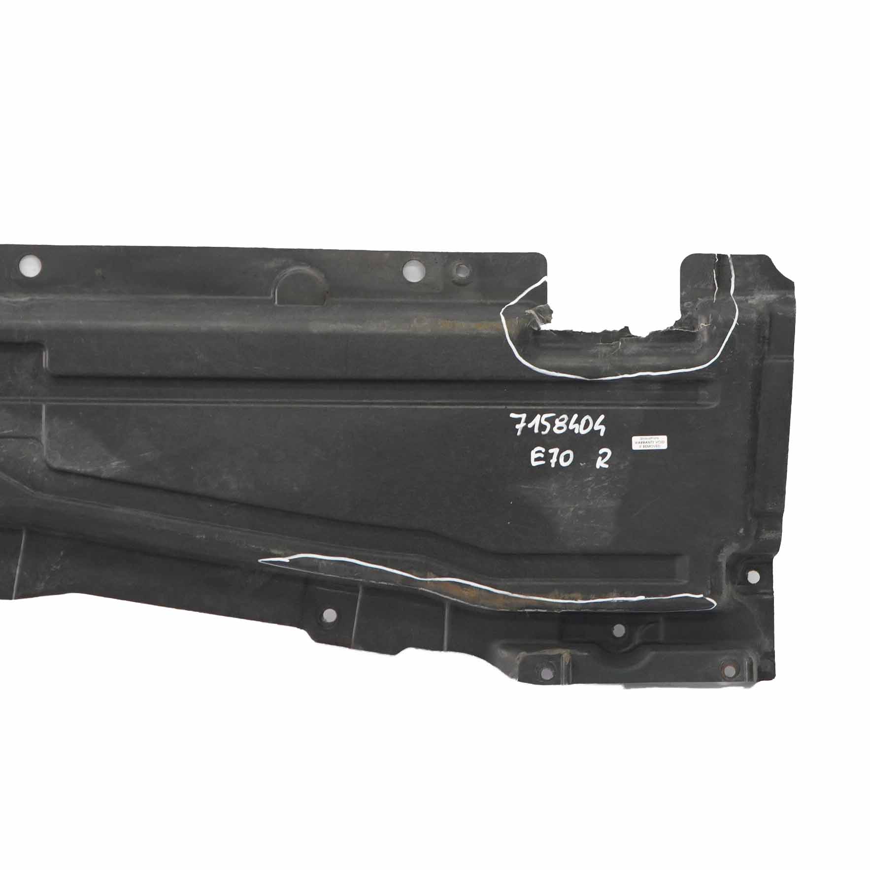 BMW X5 Serie E70 Cache support de bas de caisse droit 7158404