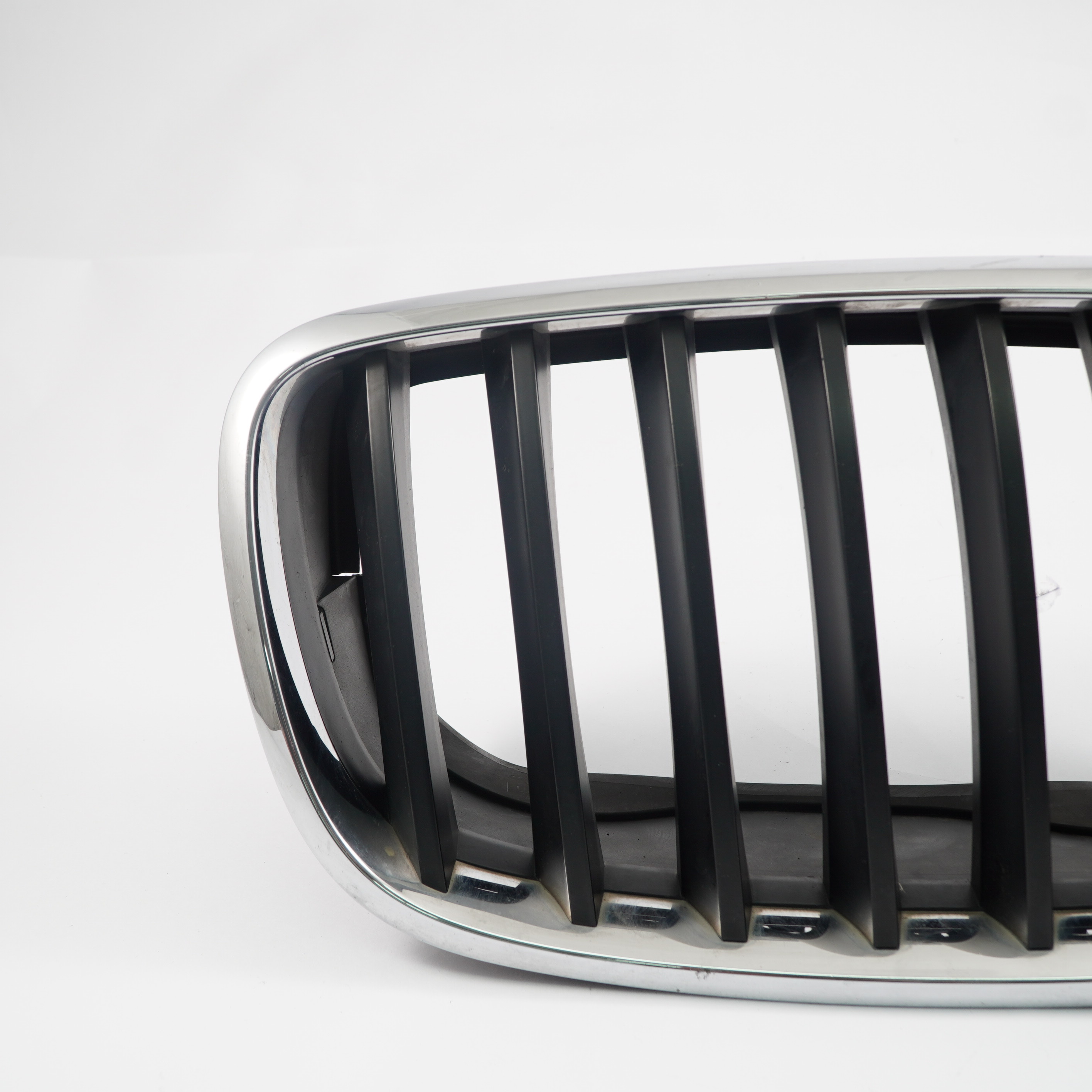 BMW X5 E70 Grille de Aare-Chocs Avant Droite Rein Noir Chrome 7185224