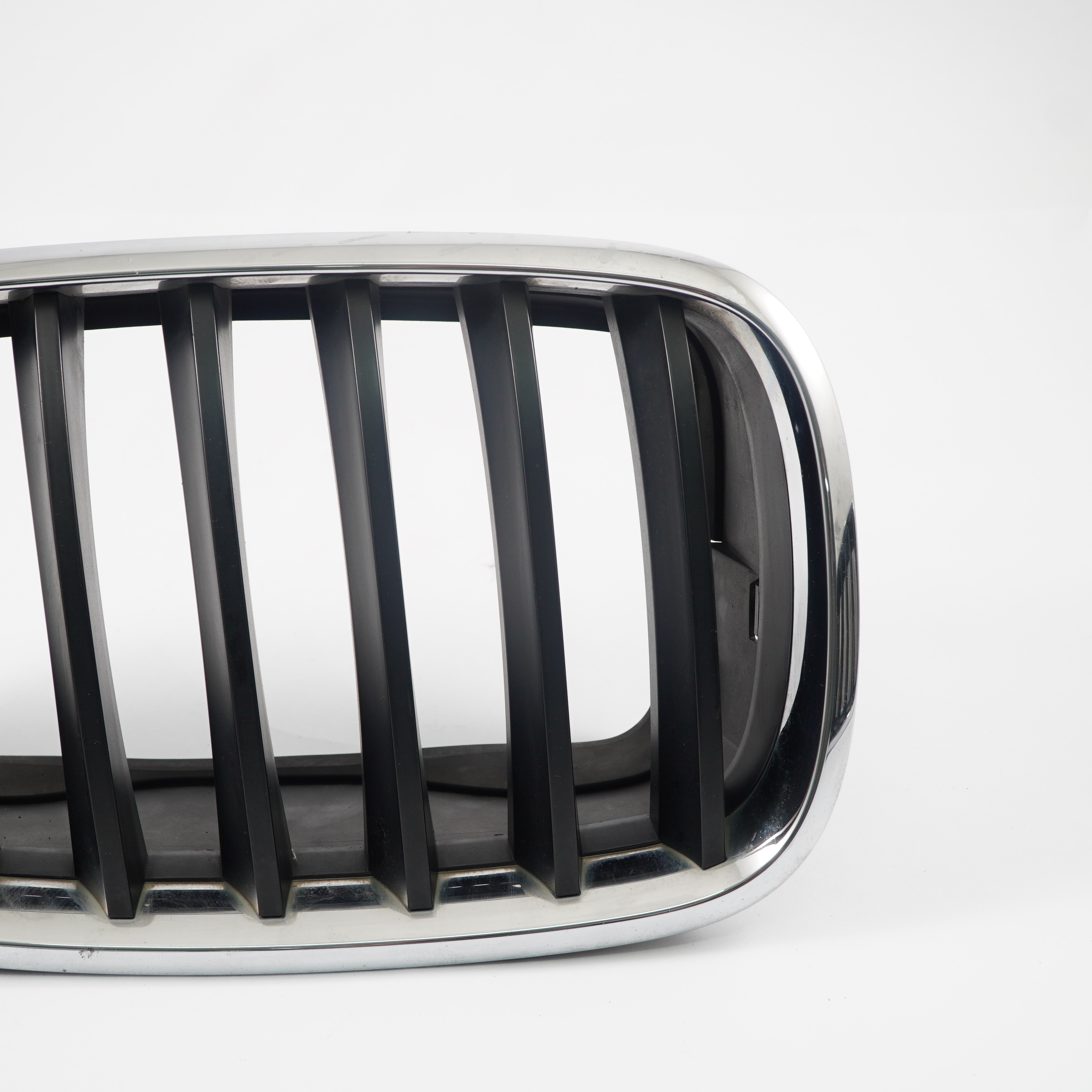 BMW X5 E70 Grille de Aare-Chocs Avant Droite Rein Noir Chrome 7185224