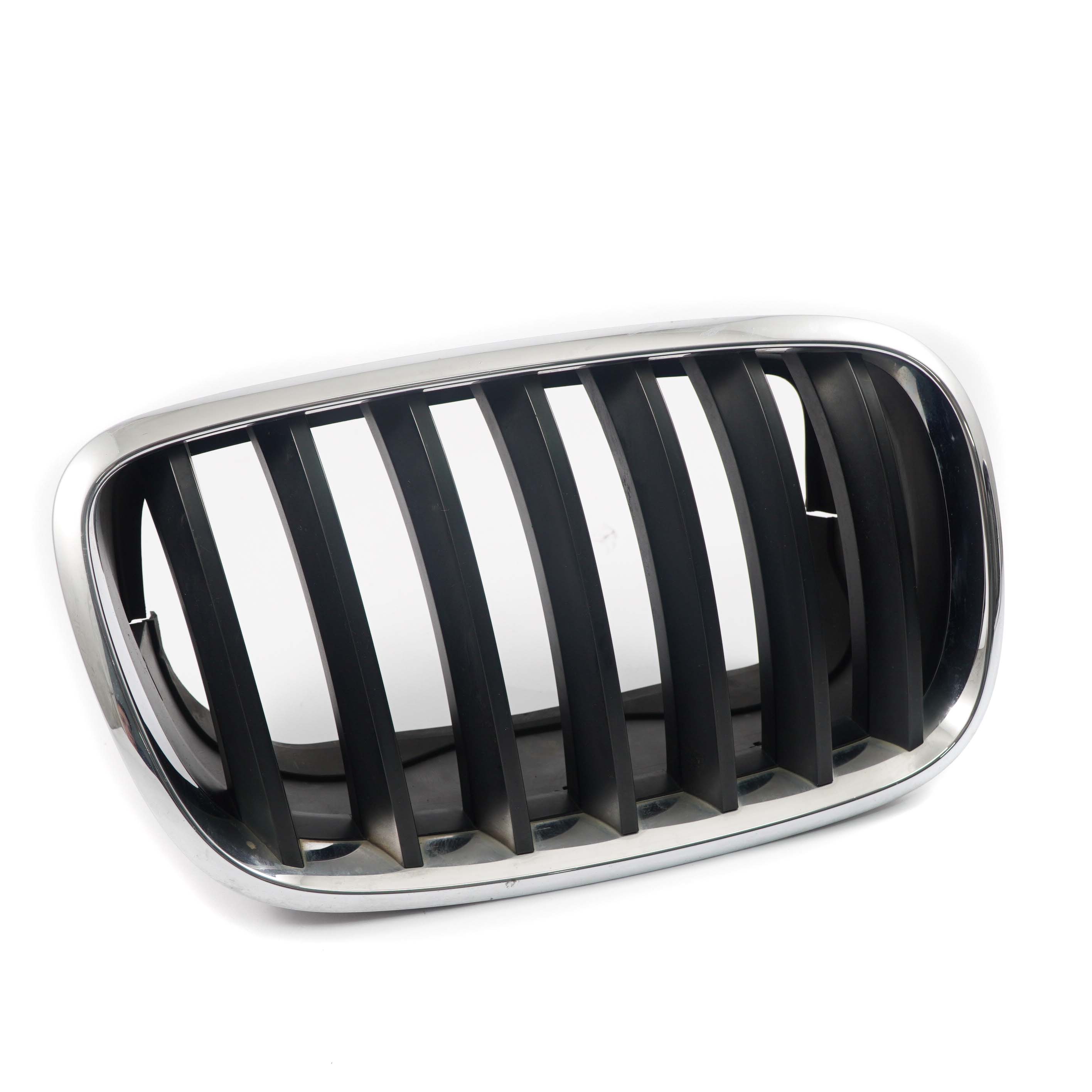 BMW X5 E70 Grille de Aare-Chocs Avant Droite Rein Noir Chrome 7185224