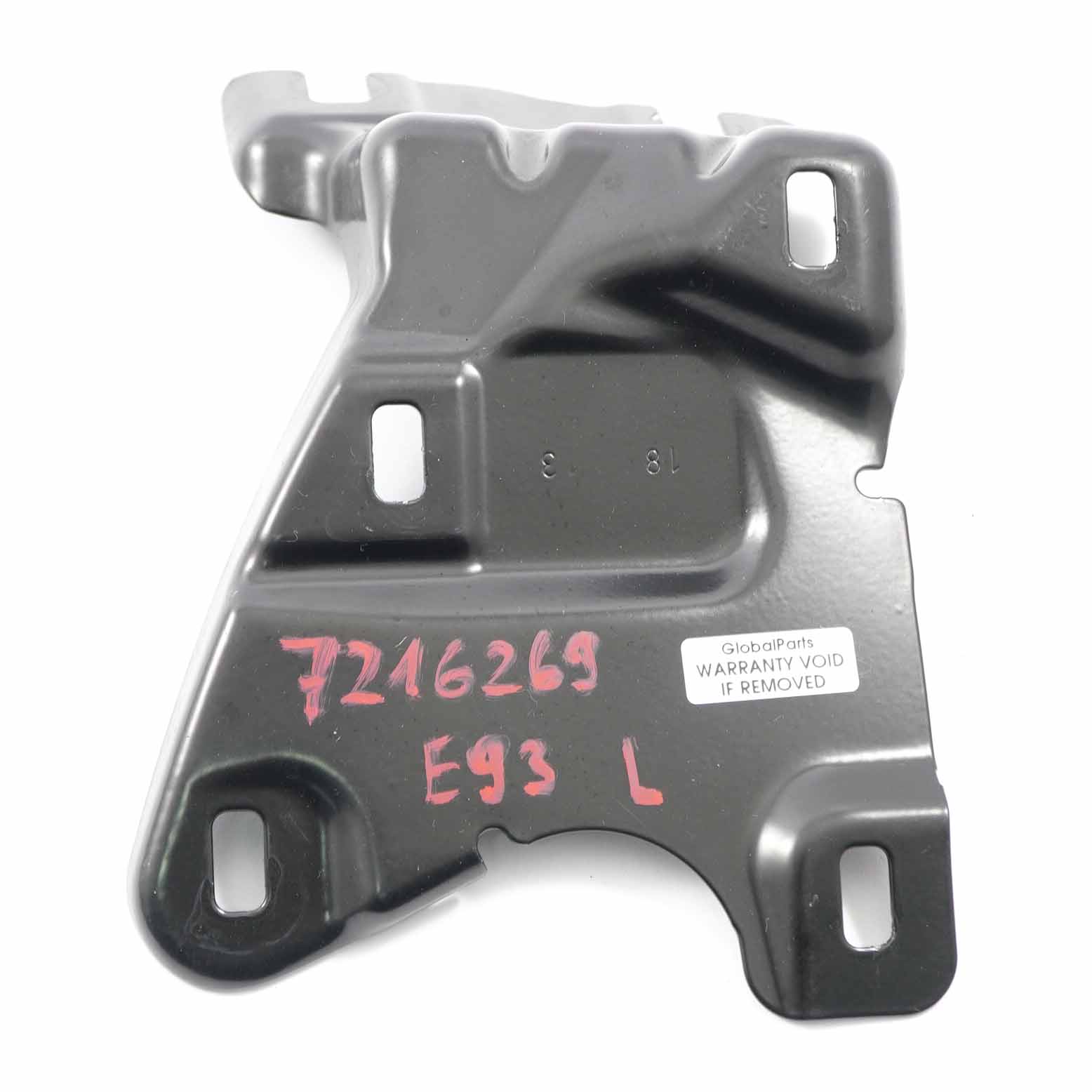 BMW E93 LCI Support de compartiment gauche Support supérieur pliable 7216269