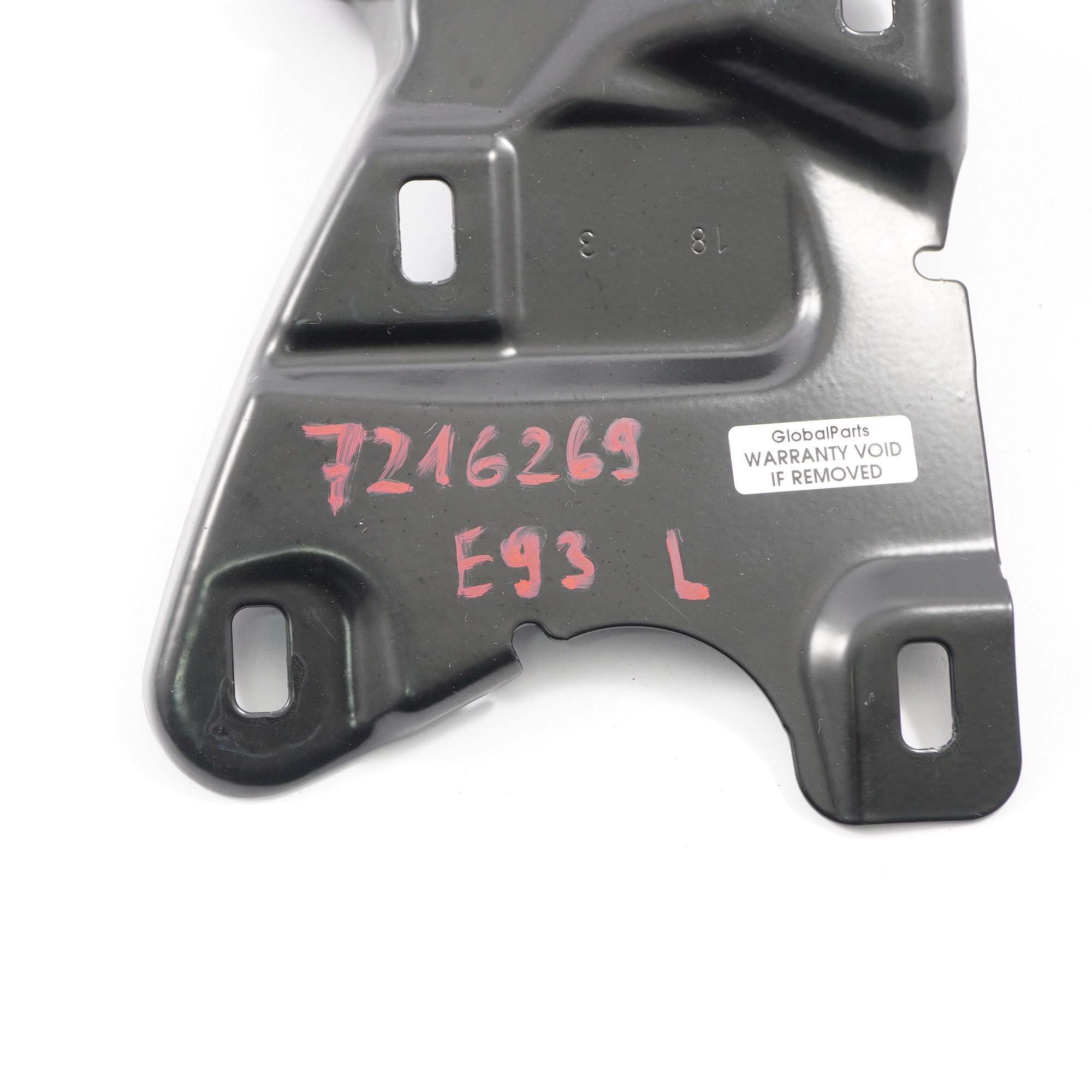 BMW E93 LCI Support de compartiment gauche Support supérieur pliable 7216269