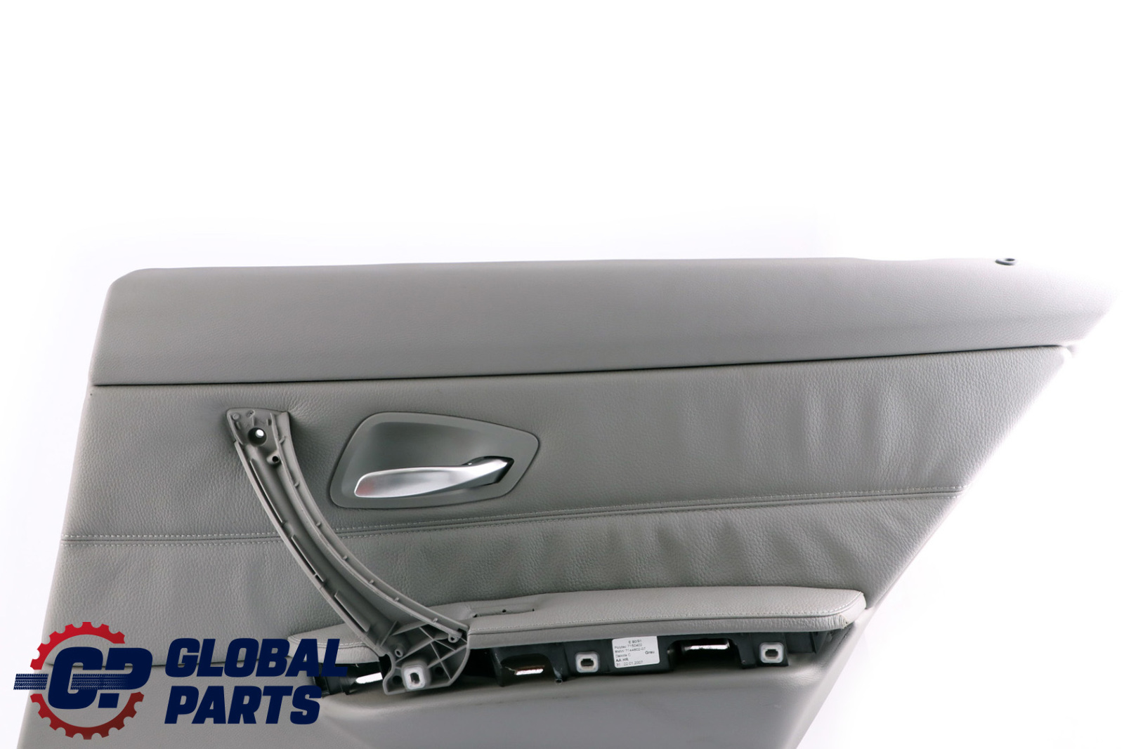 BMW E90 Garniture de Porte Arriere A Droite Cuir Dakota Gris 7217582