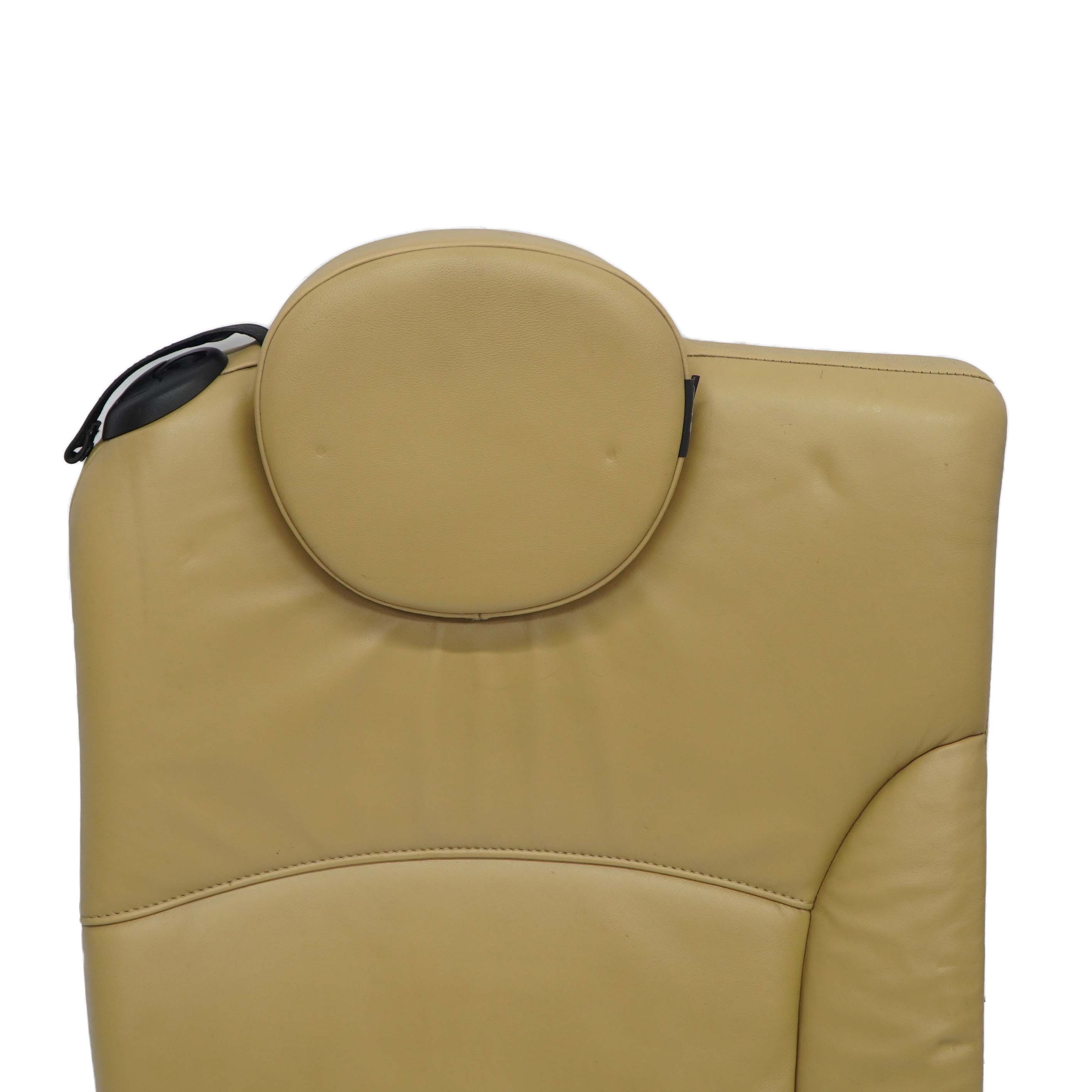 Mini Cooper One R57 Cabrio Rear Right O/S Tuscan Beige Leather Backrest Seat