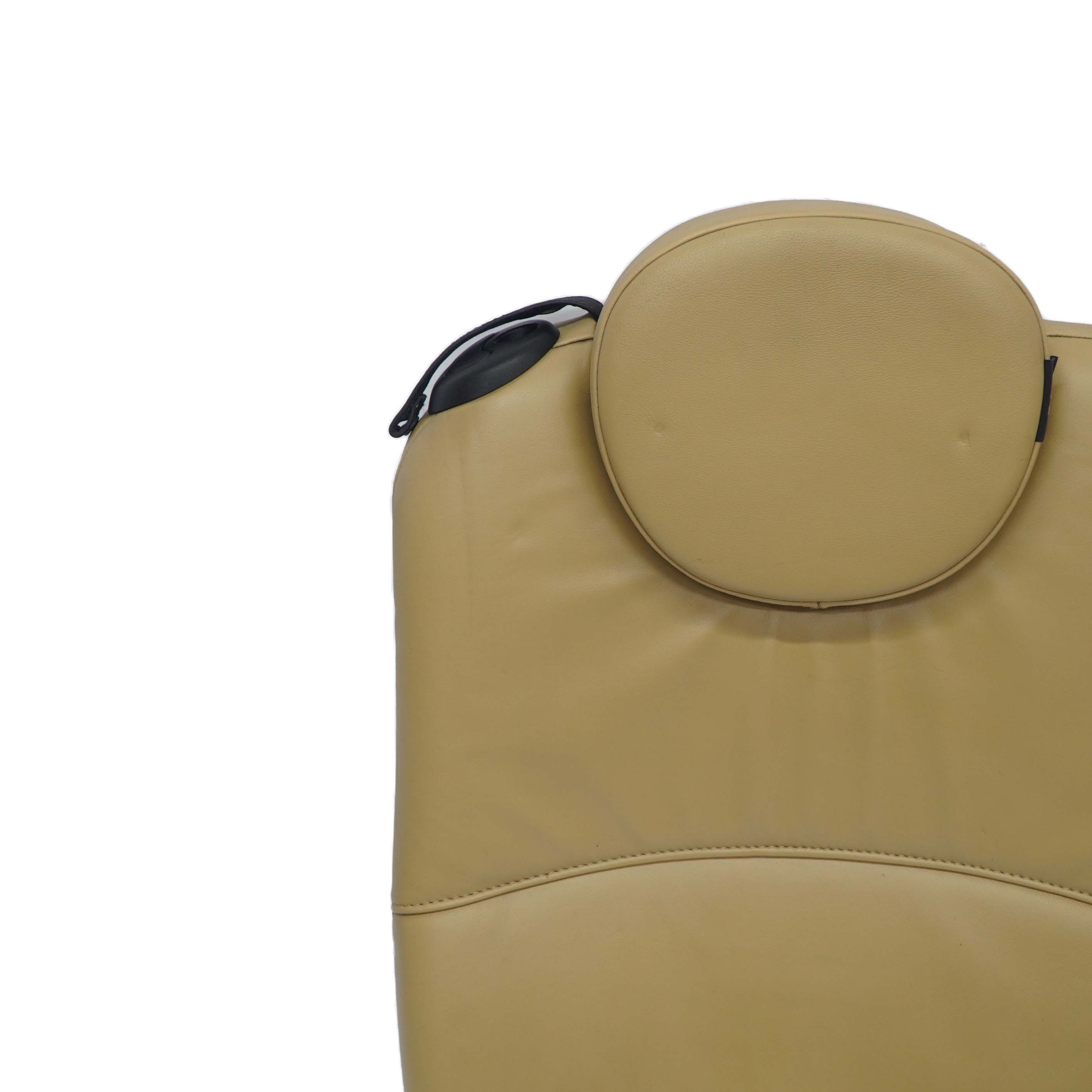 Mini Cooper One R57 Cabrio Rear Right O/S Tuscan Beige Leather Backrest Seat