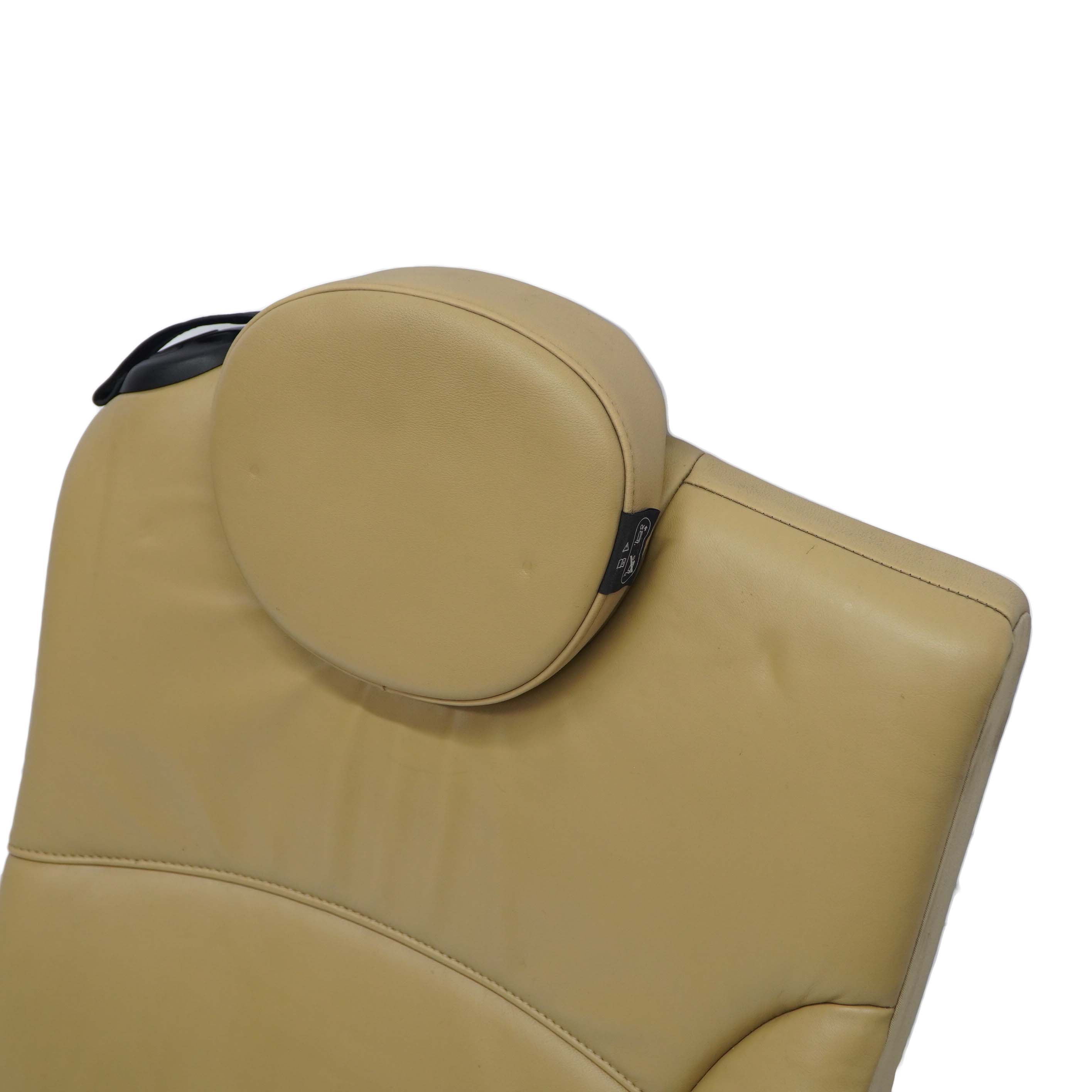 Mini Cooper One R57 Cabrio Rear Right O/S Tuscan Beige Leather Backrest Seat