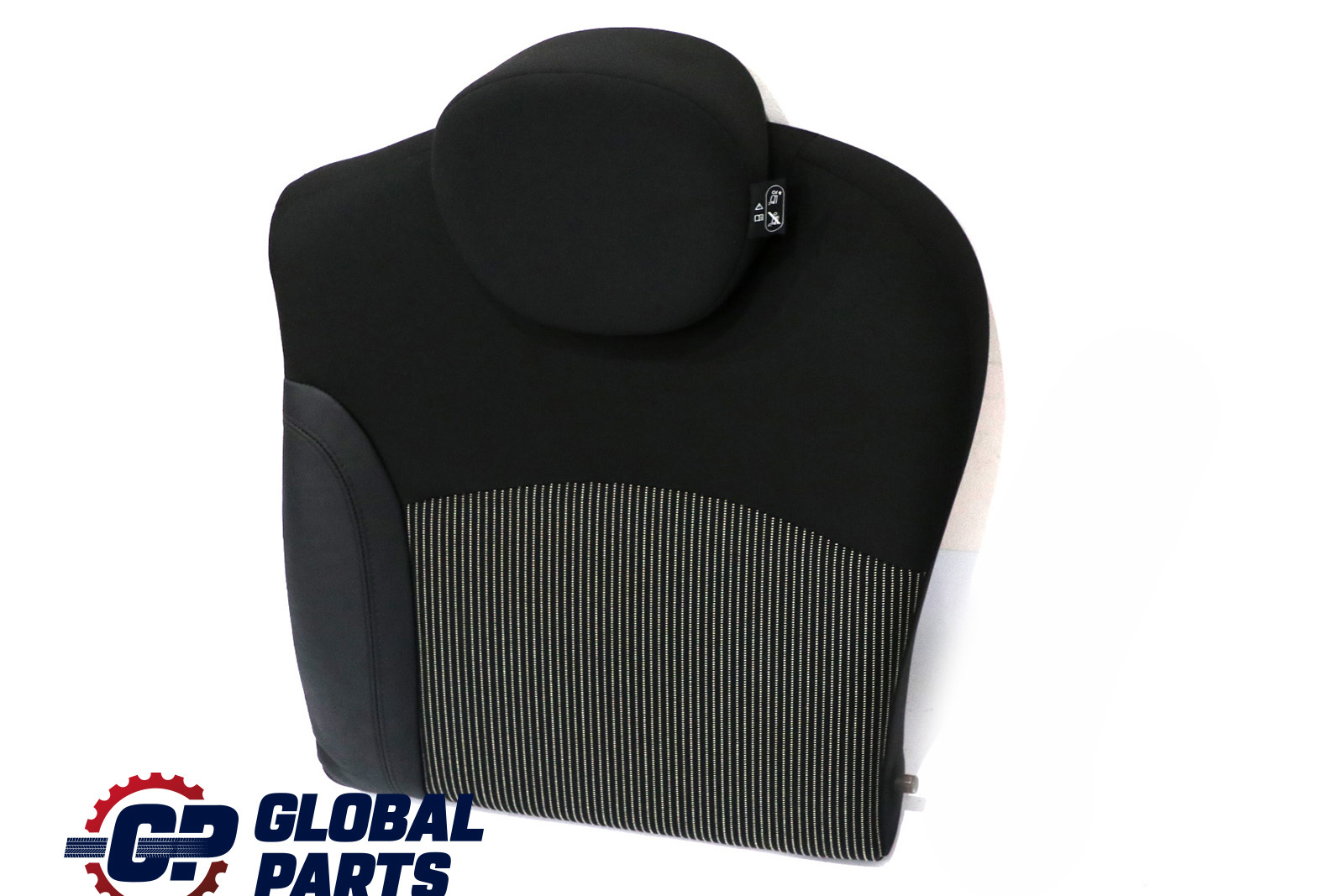 Mini Cooper R56 Rear Left N/S Seat Backrest Cloth / Leather Carbon Black