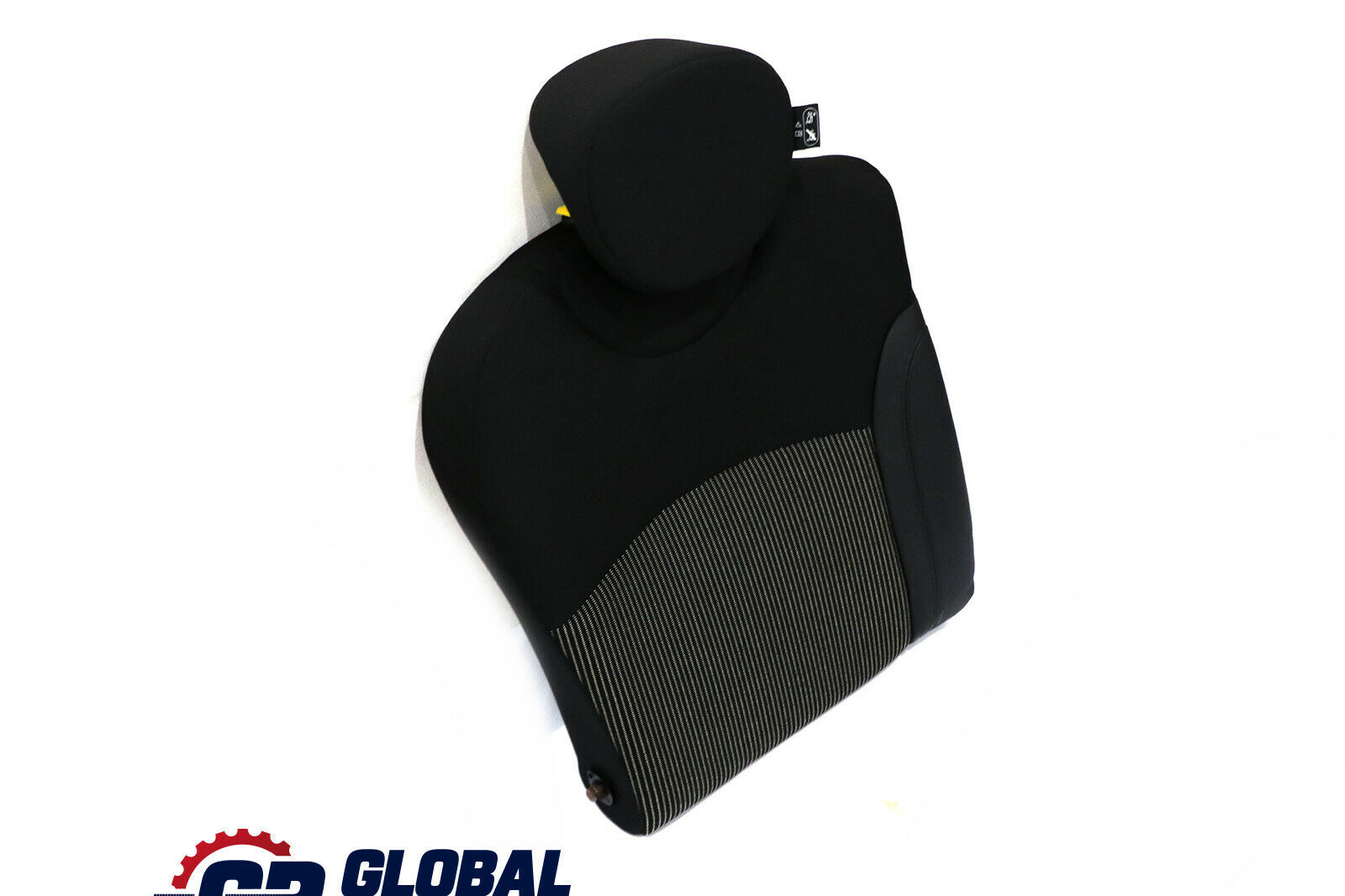 BMW MINI Cooper R56 Rear Right O/S Seat Backrest Cloth / Leather Carbon Black