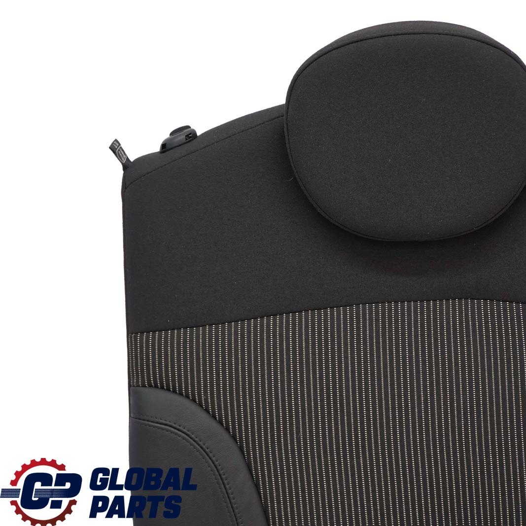 BMW Mini Clubman R55 1 Rear Left N/S Cloth Leather Seat Cushion Backrest Black